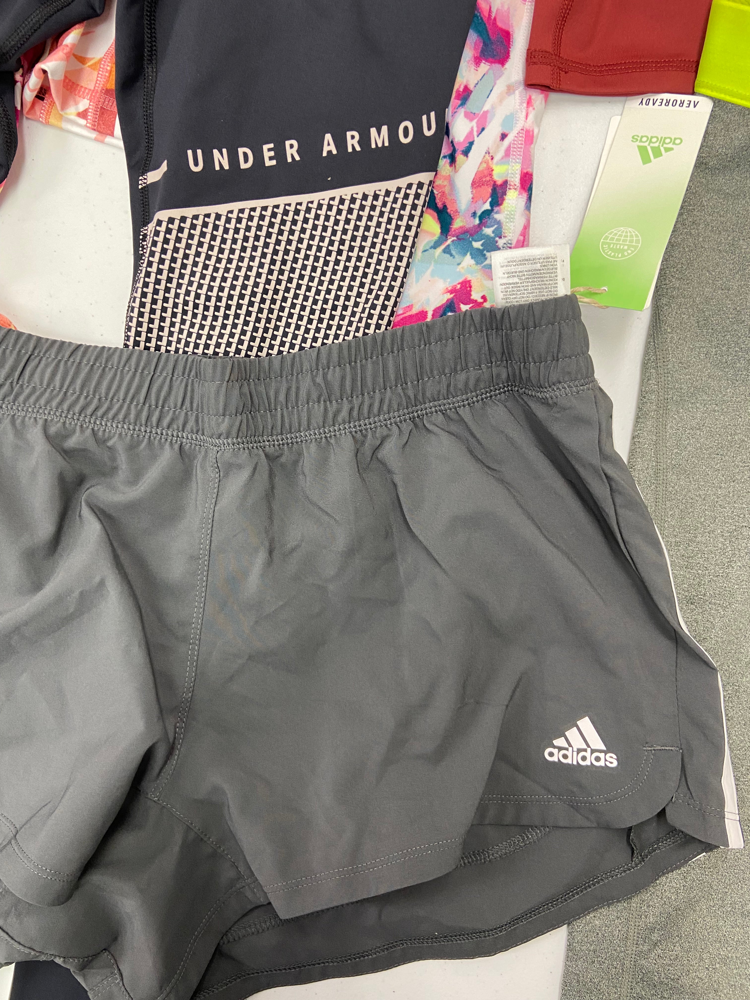 Women's Clothing Activewear Wholesale Lot, ADIDAS, NIKE, UNDER ARMOUR, CALVIN KLEIN, IDEOLOGY, 12 items, Shelf Pulls, MSRP $541