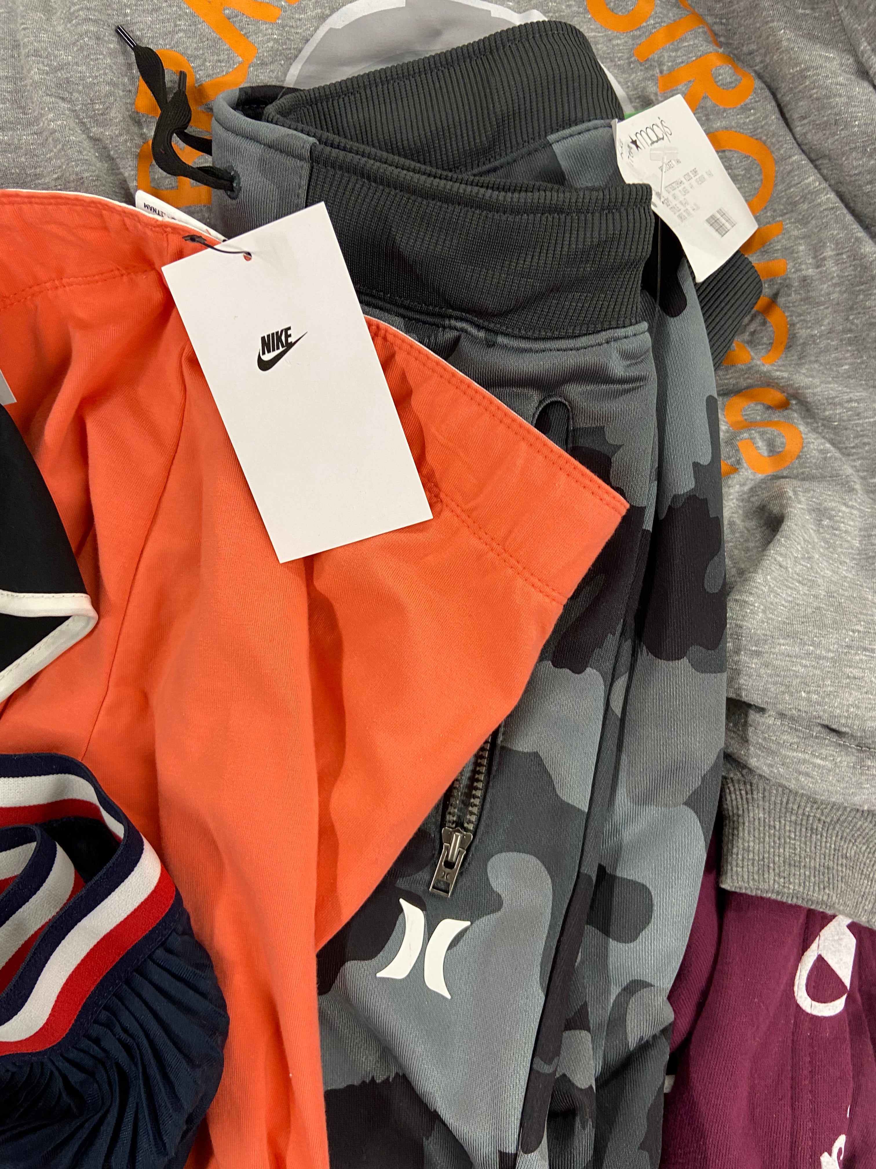 Kid's Clothing Wholesale Lot, HURLEY, TOMMY HILFIGER, CARTER'S, STARWARS, NIKE, UNIVIBE, CHAMPION and more, 16 items, Shelf Pulls, MSRP $523