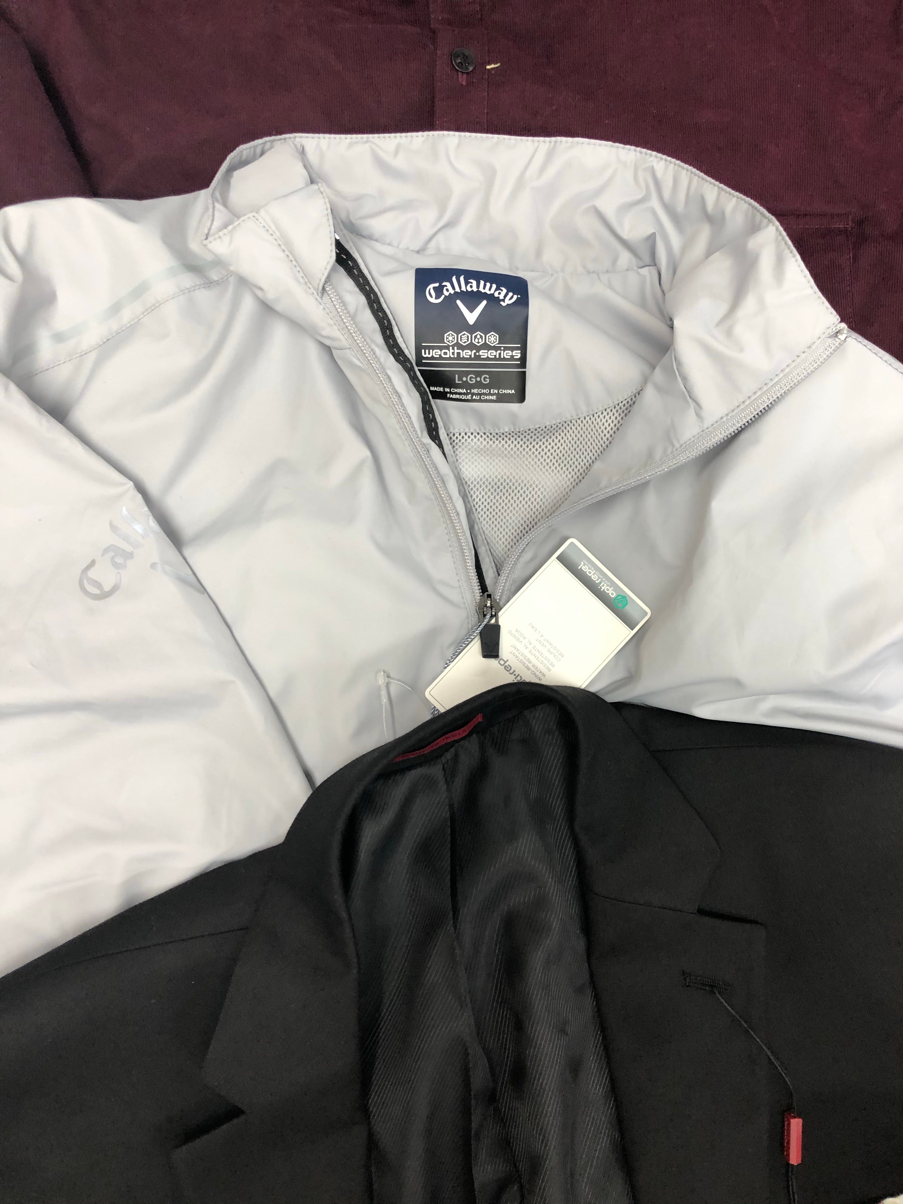 Men's Clothing Wholesale Lot, Nike, Callaway, Weatherproof, Penfield, American Apparel and more, 16 Units, Shelf Pulls, MSRP $1,145.99