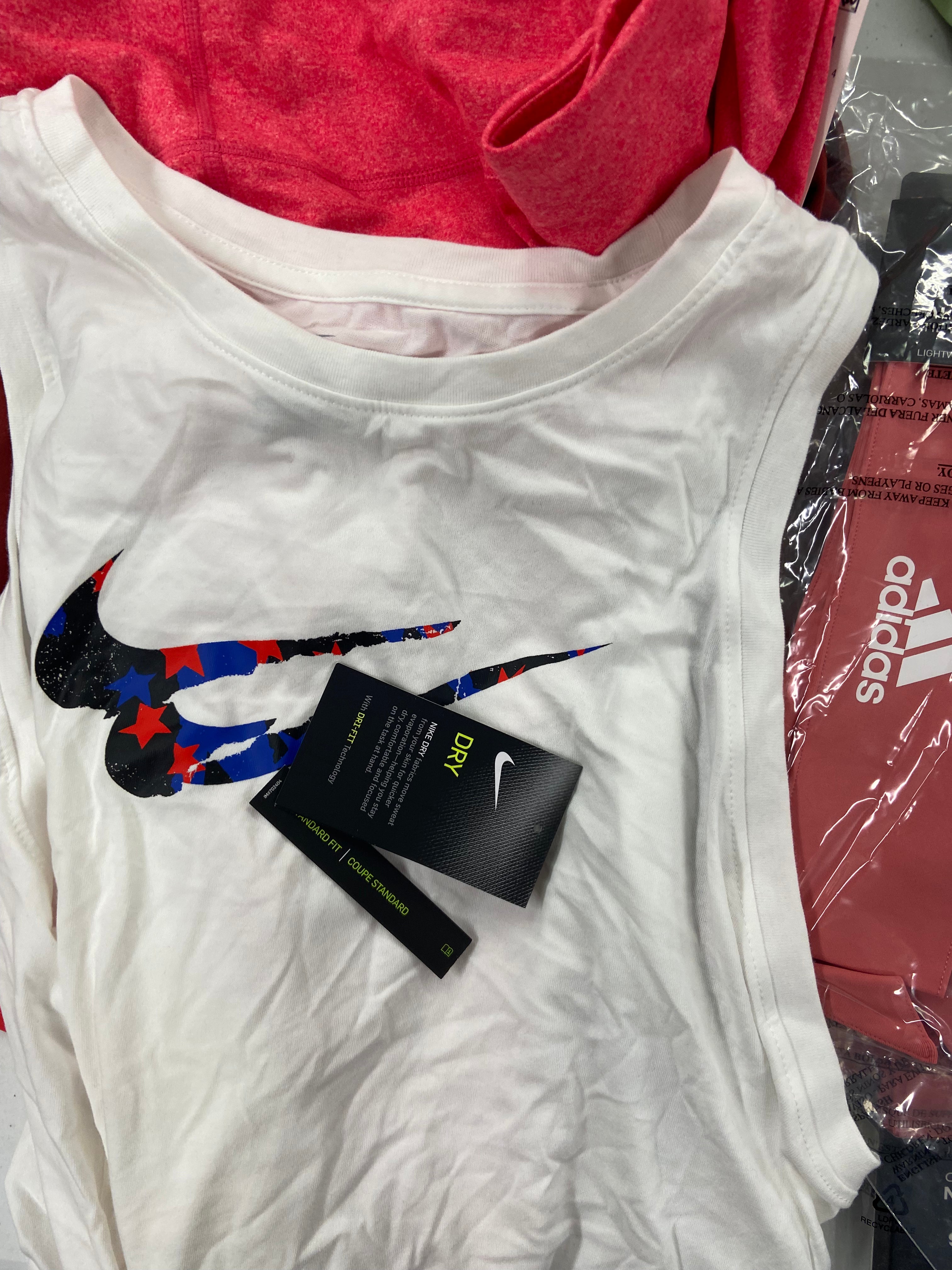 Women's Clothing Activewear Wholesale Lot, NIKE, THE NORTH FACE, CK PERFORMANCE, DKNY, IDEOLOGY and more, 36 items, Shelf Pulls, MSRP $991