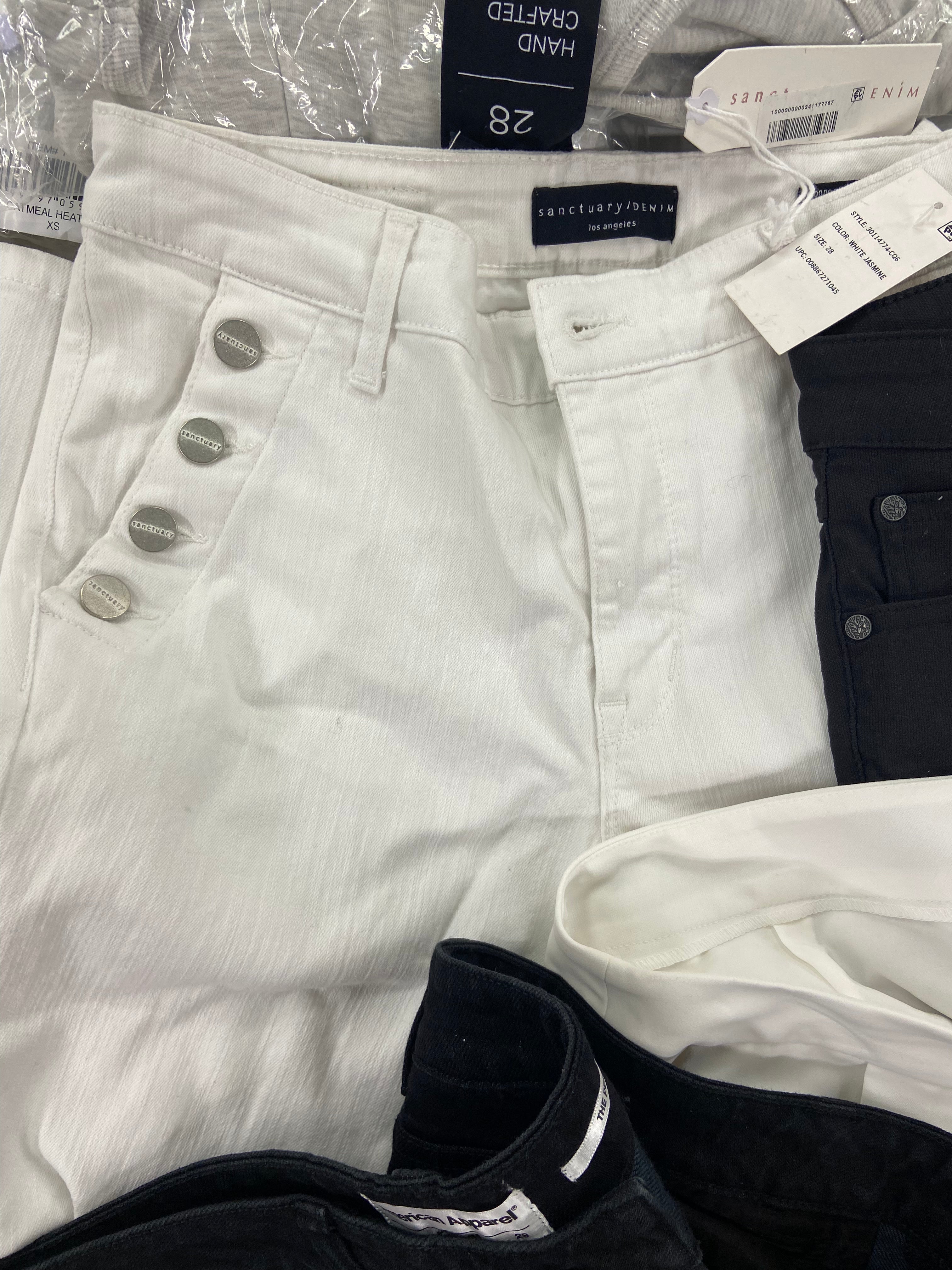 Women's Clothing Assorted Wholesale Lot, FREE PEOPLE, AMERICAN APPAREL, SANCTUARY, PRANA, MONDETTA  and more, 14 items, Shelf Pulls, MSRP $802