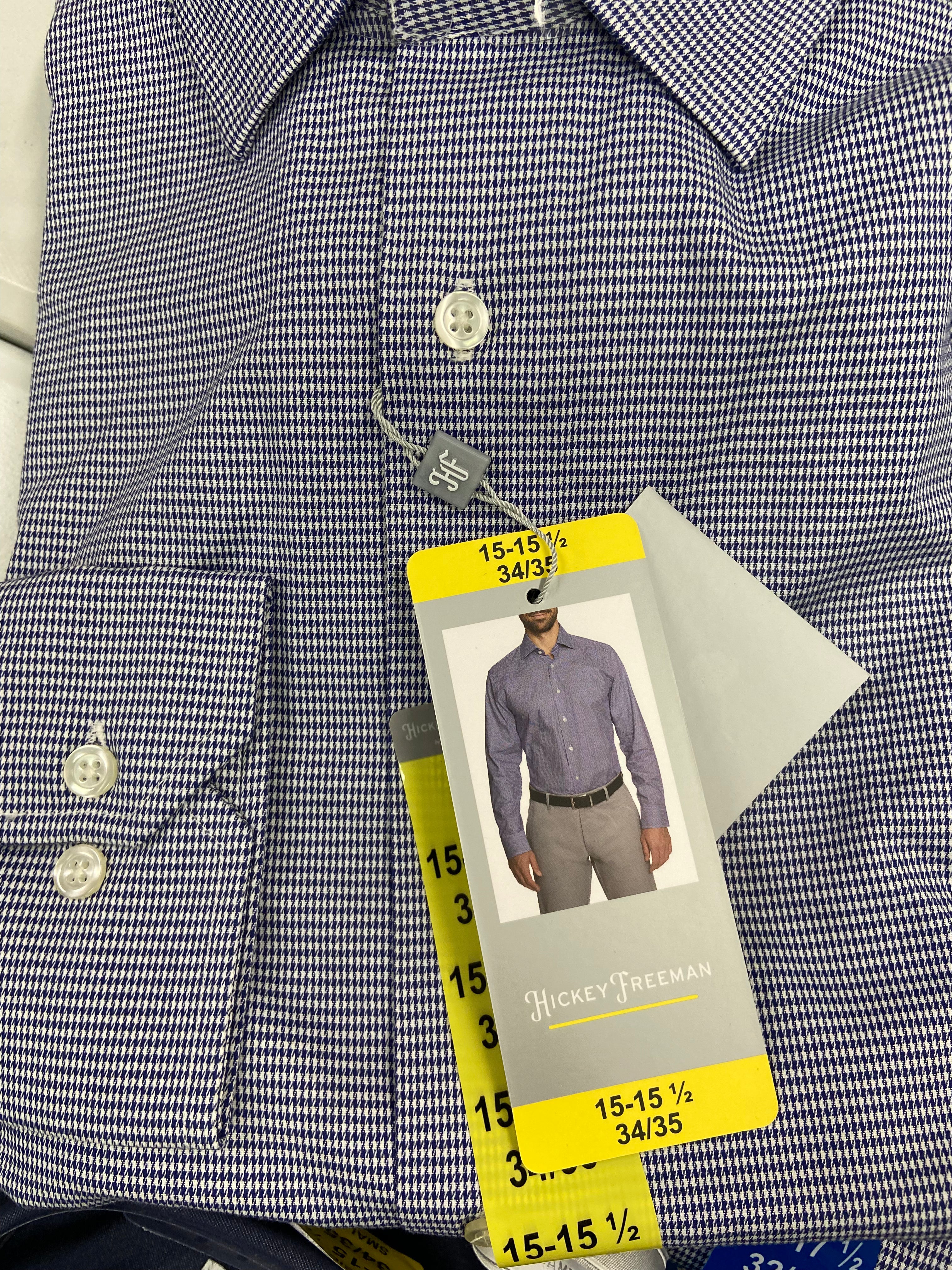 Men's Clothing Dress Shirts Wholesale Lot, HICKEY FREEMAN , 12 items, Shelf Pulls, MSRP $960