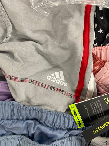 Women's Clothing Athletic Shorts Wholesale Lot, ADIDAS, NIKE, COTTON ON, DANSKIN and more, 23 items, Shelf Pulls, MSRP $609