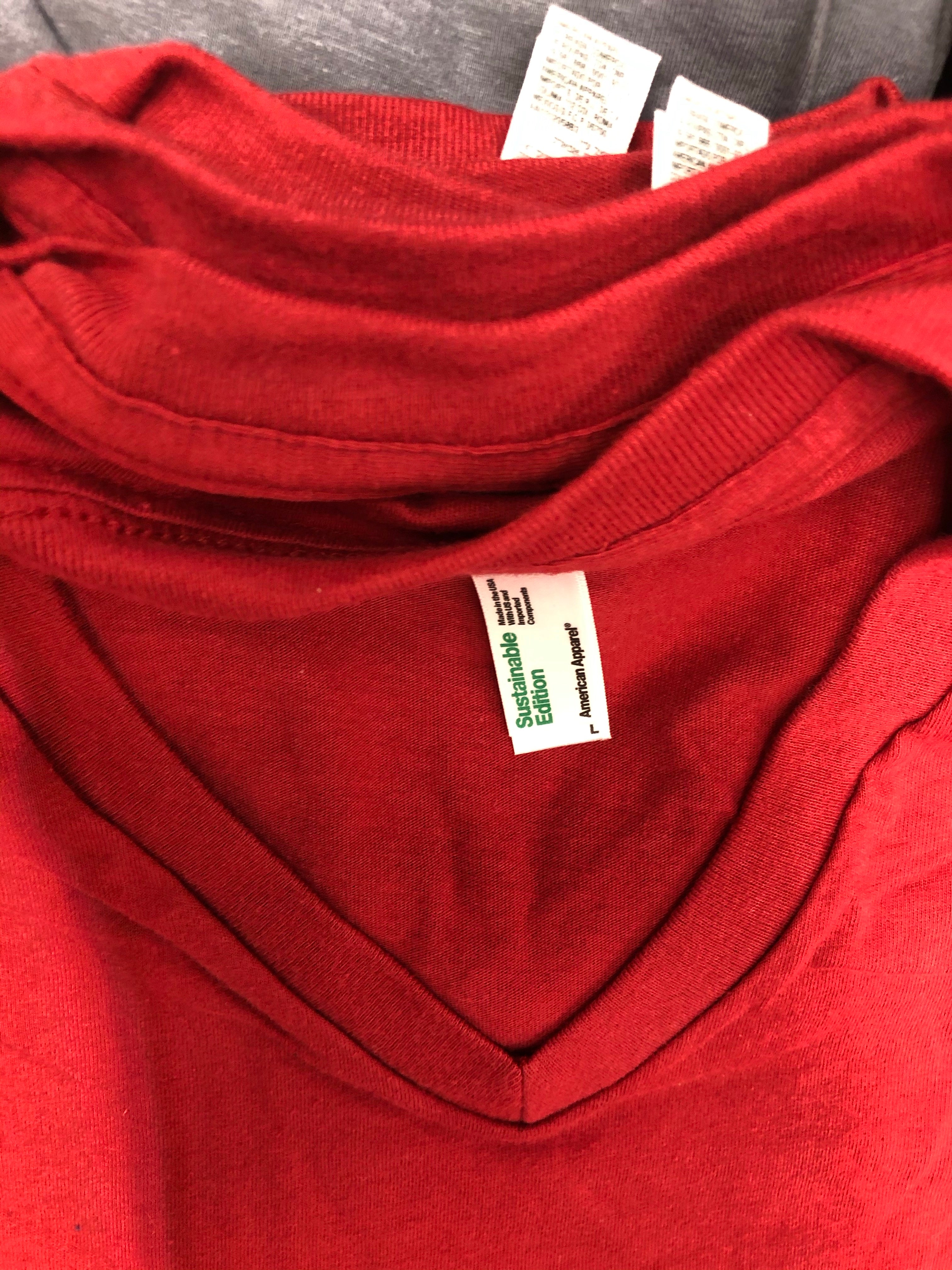 Men's Clothing Tops Short Sleeves Wholesale Lot, AMERICAN APPAREL ONLY, 42 Items, Shelf Pulls, MSRP $672