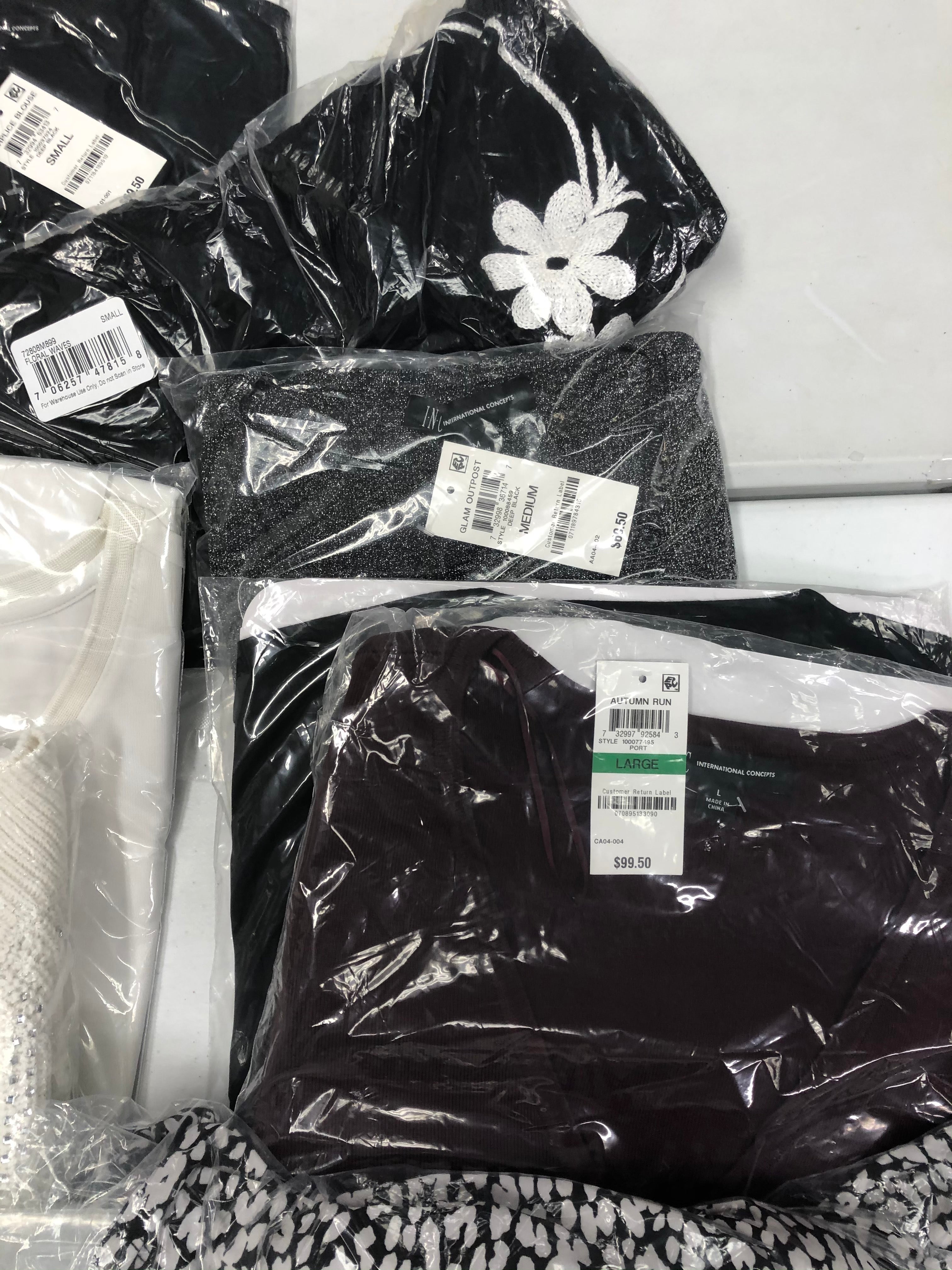 Women's Clothing Wholesale Lot, Free People, Alfani and more, 16 Units, New, MSRP $1,185.50