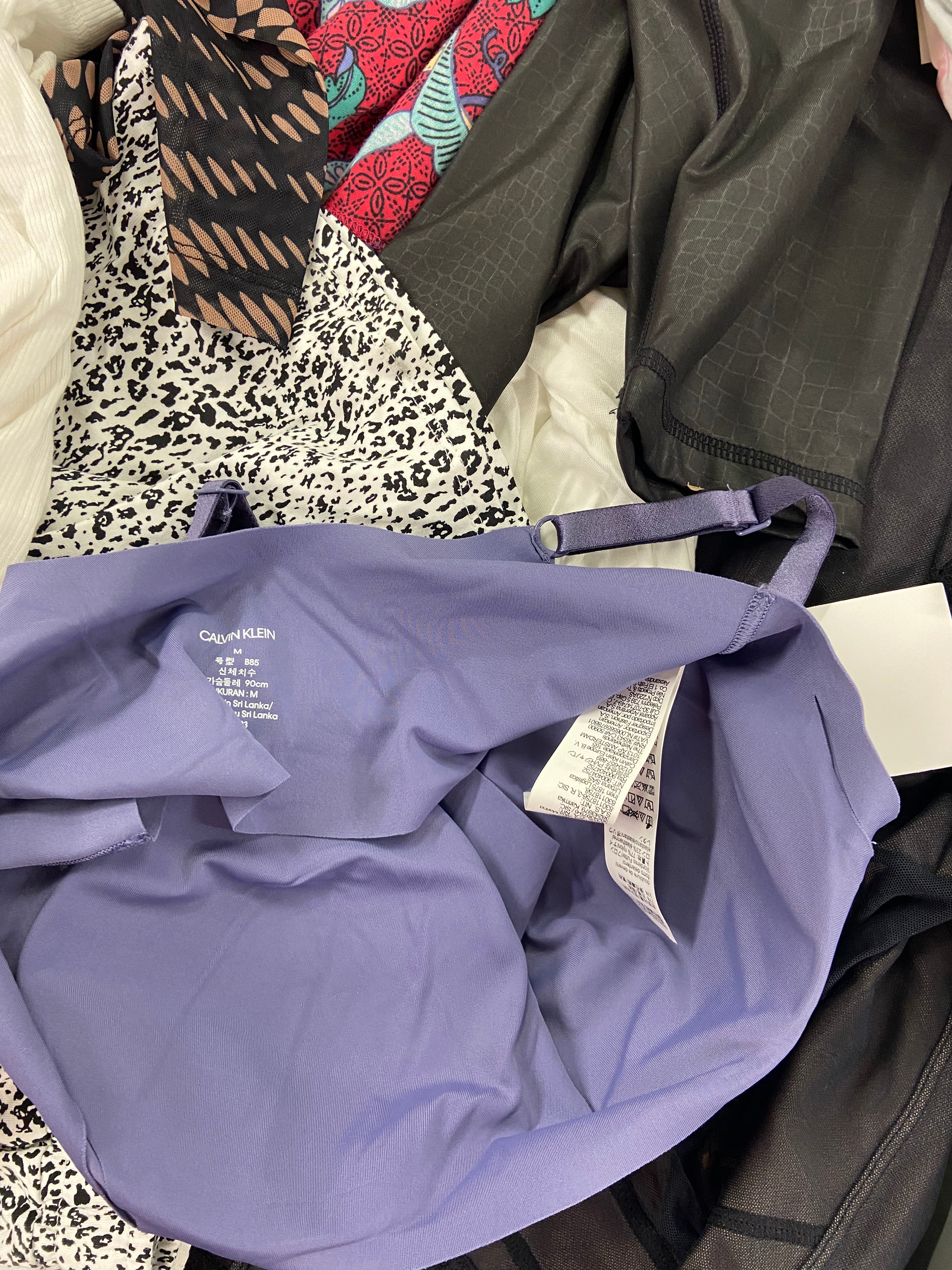 Women's INTIMATES Wholesale Lot, ADIDAS, HANKY PANKY, DKNY, FLORA, CALVIN KLEIN, PLAYTEX and more, 30 items, Shelf Pulls, MSRP $1,571