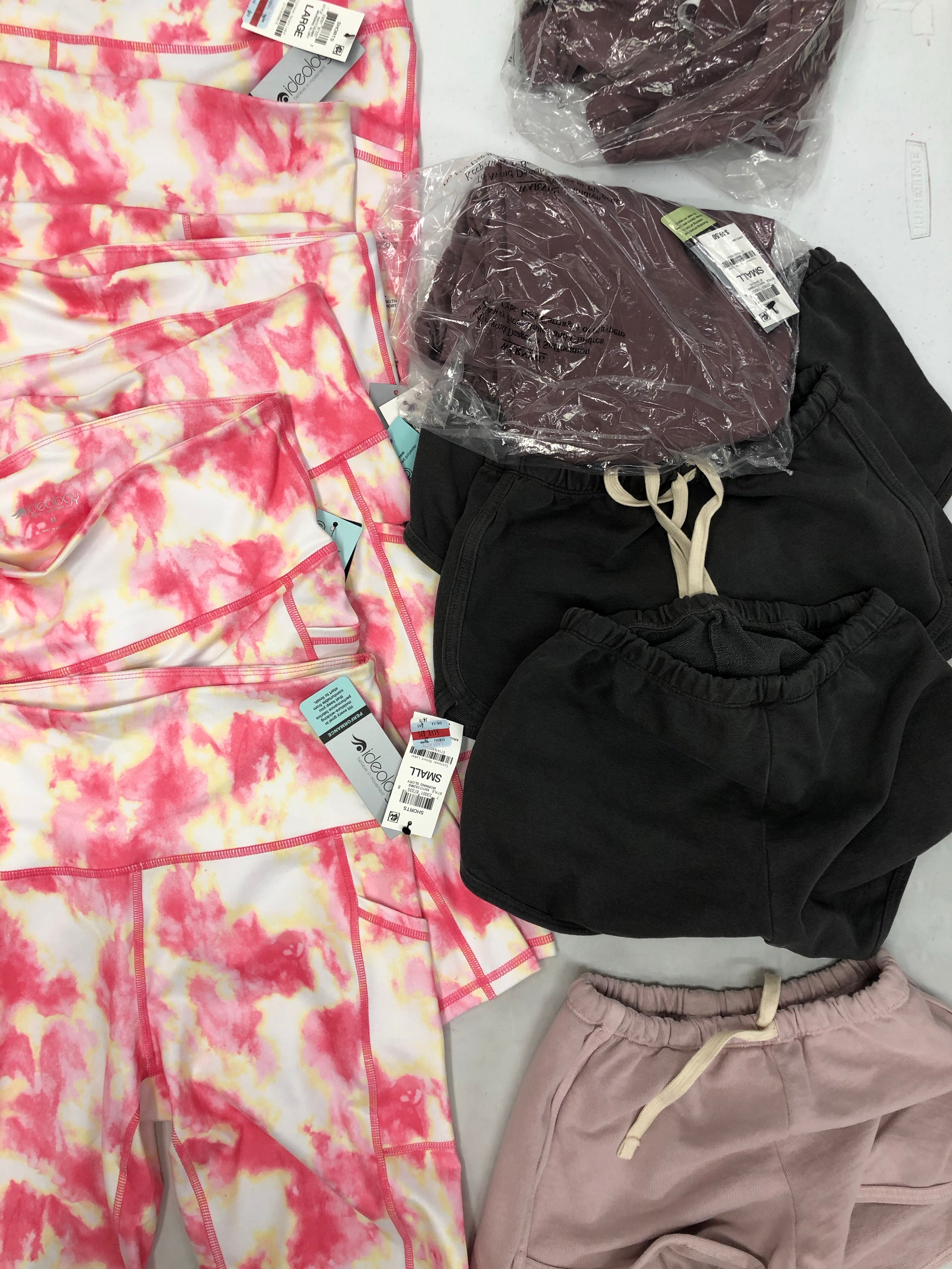 Women's Clothing Assorted Activewear Wholesale Lot, AMERICAN APPAREL and IDEOLOGY, 19 items, Shelf Pulls, MSRP $715