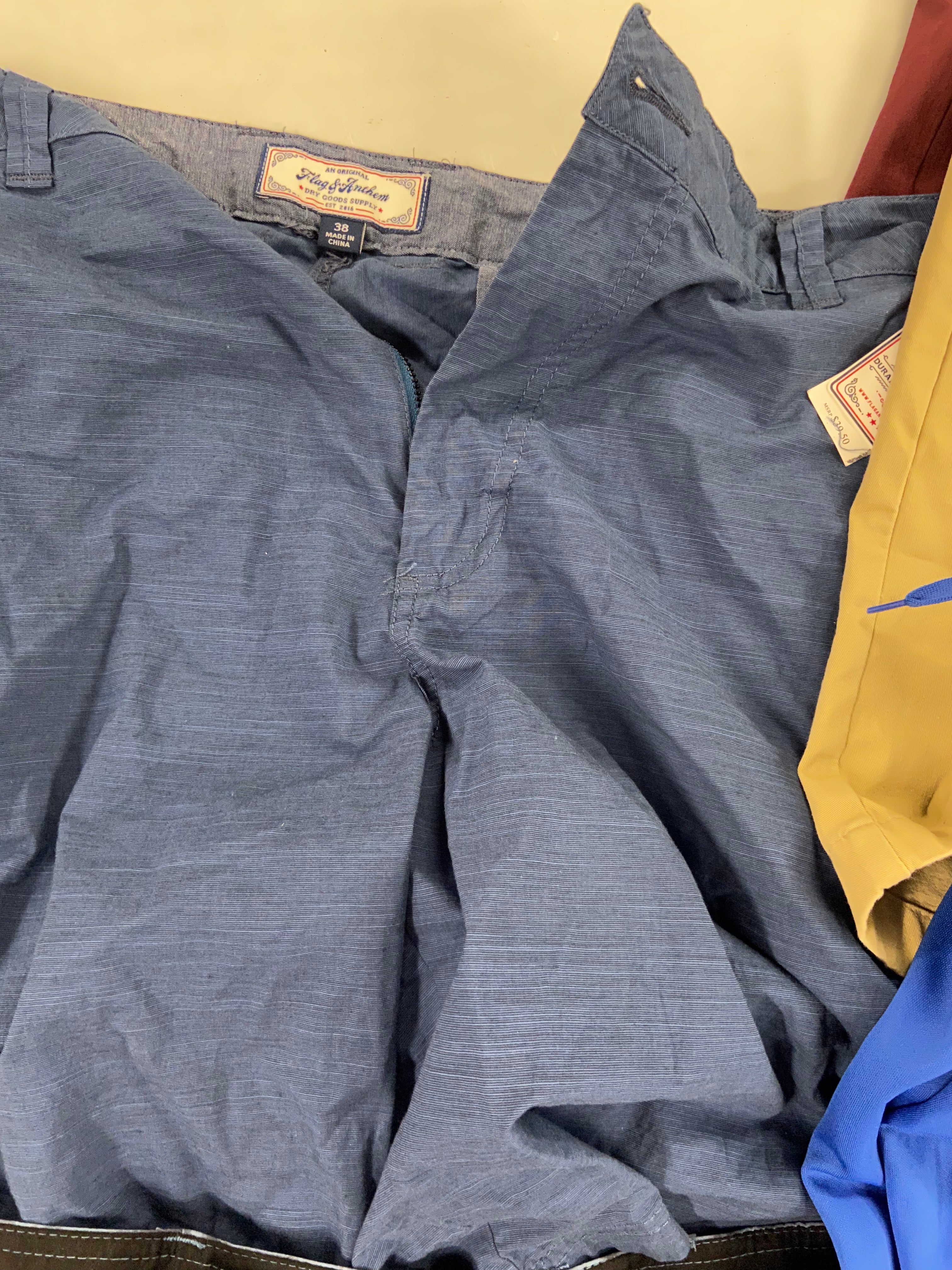 Men's Clothing Shorts & Others Wholesale Lot, NIKE, SPEEDO, BASS OUTDOOR, FLAG & ANTHEM, KENZO and more, 11 items, Shelf Pulls, MSRP $564