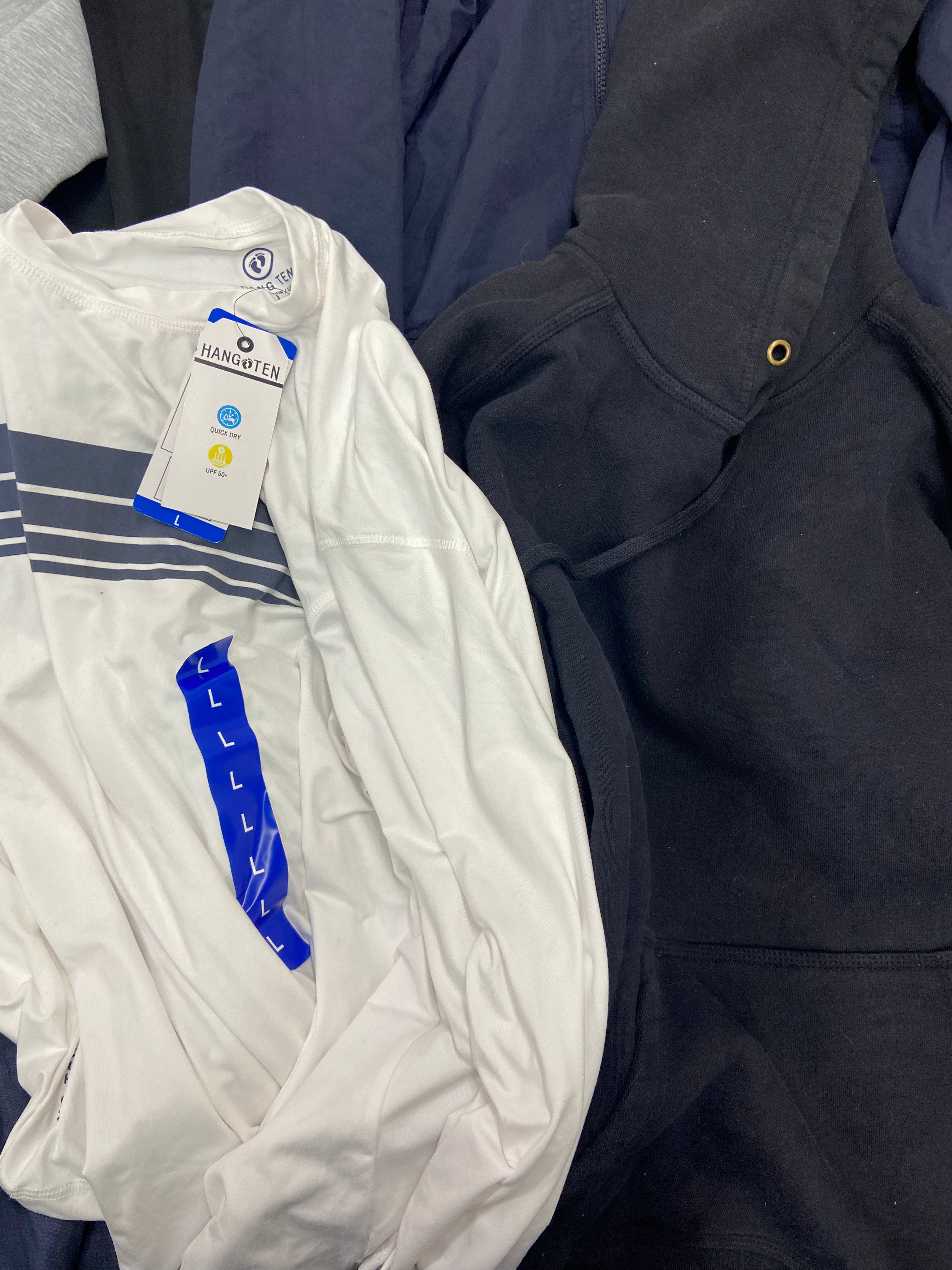 Men's Clothings Jackets & Tops, Wholesale Lot, FILA, TOMMY HILFIGER, HICKEY FREEMAN, HANG TEN, CHAMPION, MONDETTA and more, 7 items, CUSTOMER RETURNS