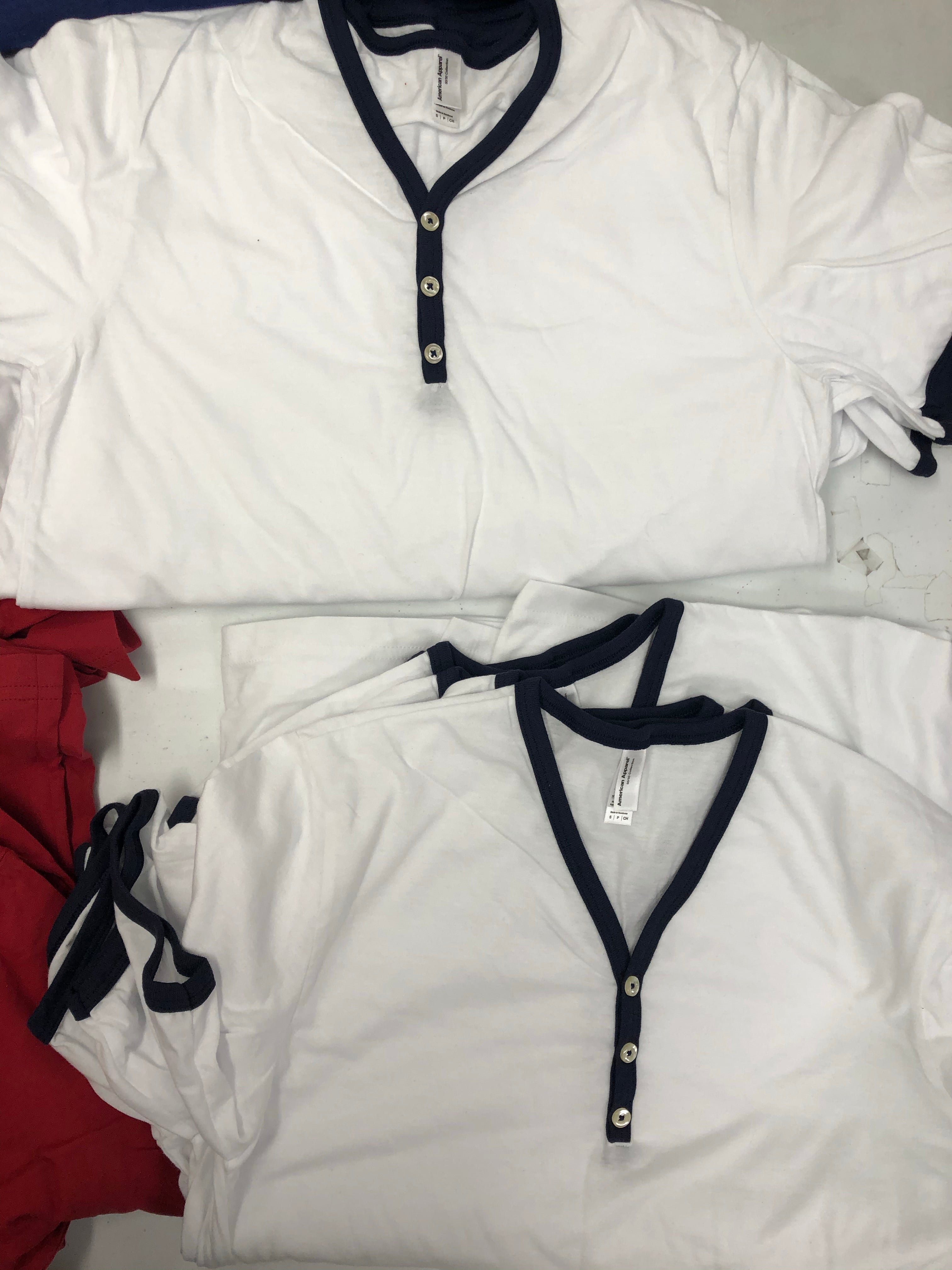 Men's Clothing T-Shirt Wholesale Lot, AMERICAN APPAREL , 41 items, Shelf Pulls, MSRP $874