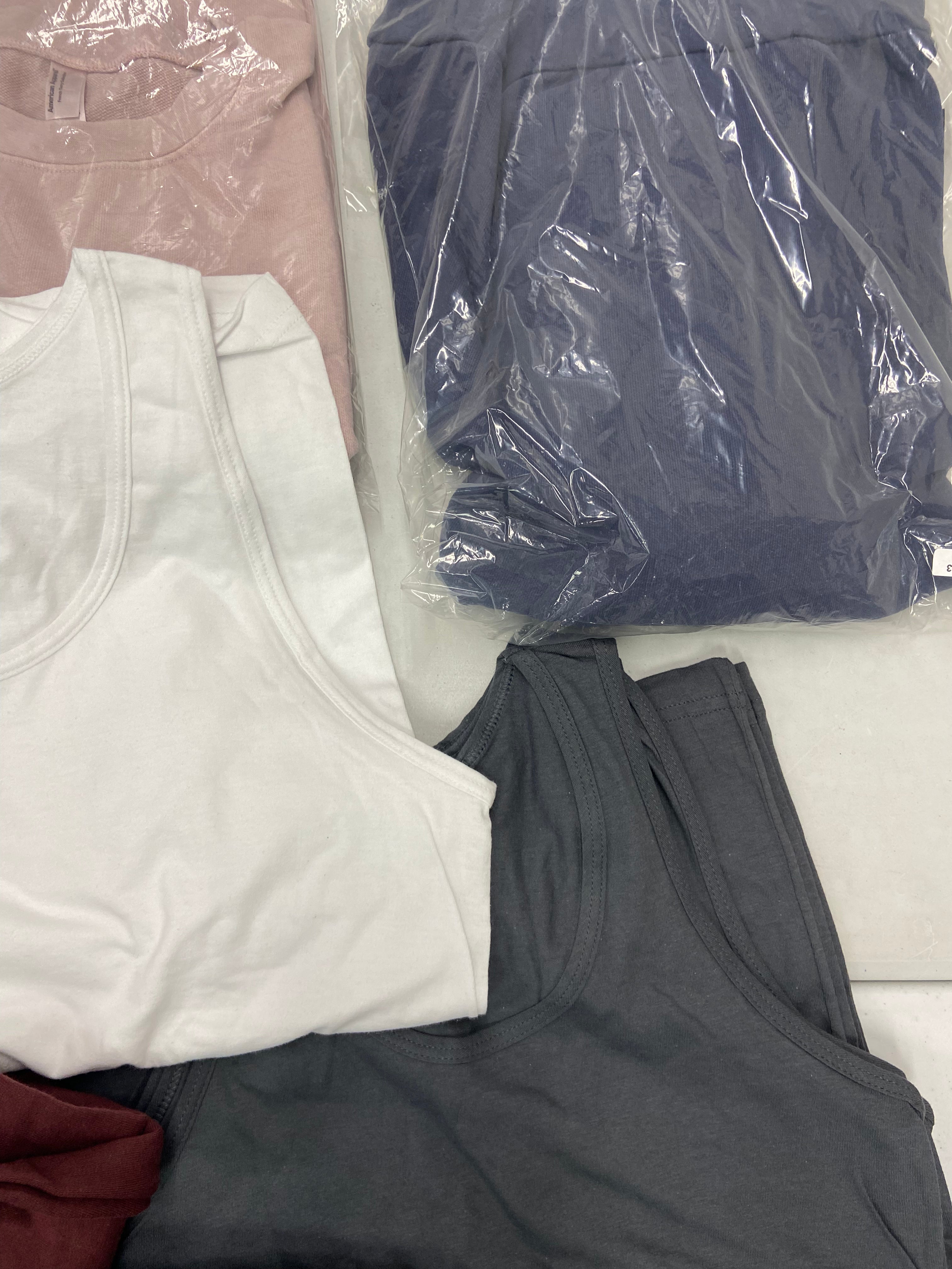 Men's Clothing Tops Wholesale Lot, ADIDAS, AMERICAN APPAREL, 17 items, Shelf Pulls, MSRP $477
