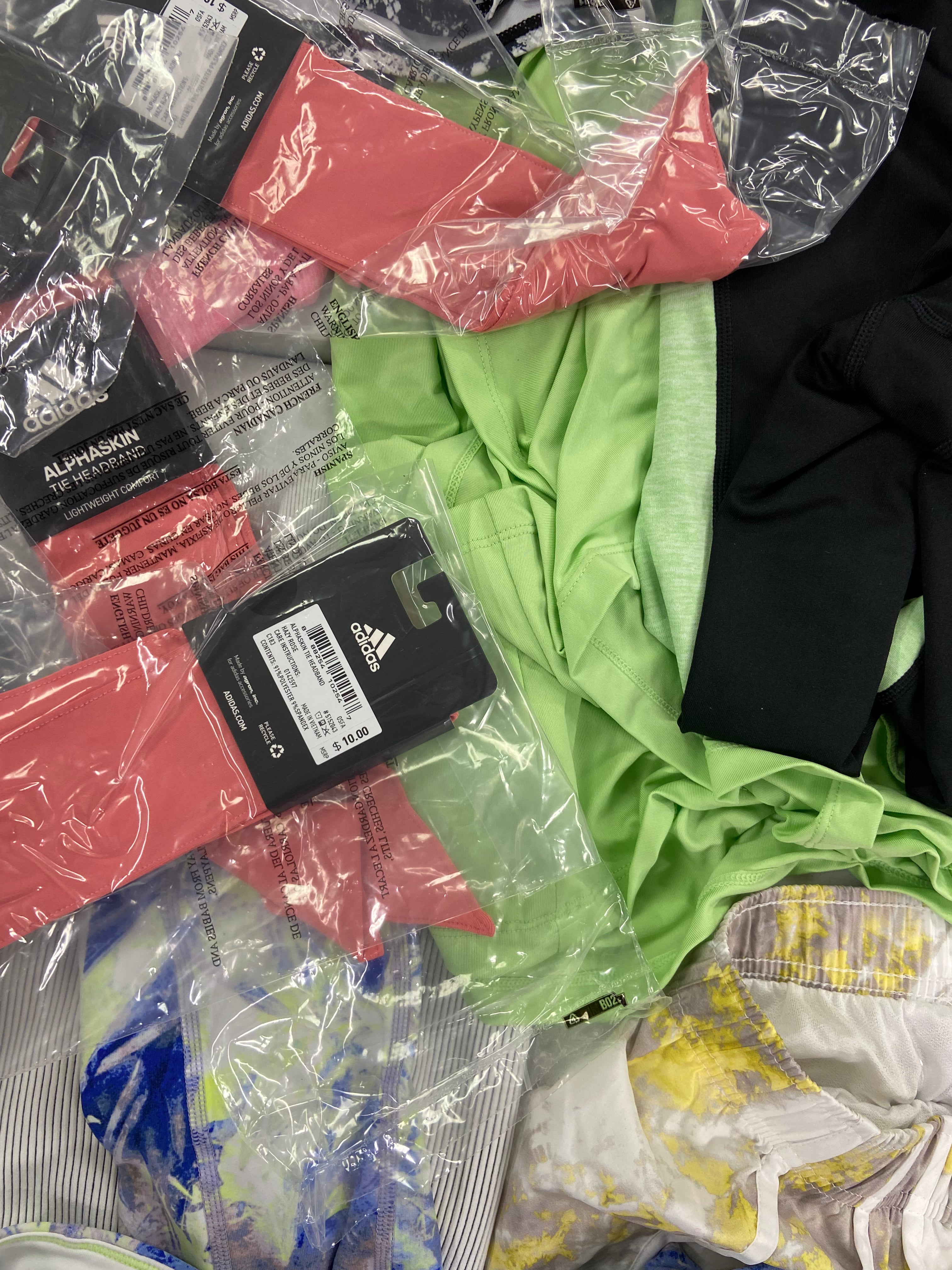 Women's Clothing Activewear Wholesale Lot, CK PERFORMANCE, UNDER ARMOUR, ADIDAS, IDEOLOGY, 21 items, Shelf Pulls, MSRP $596