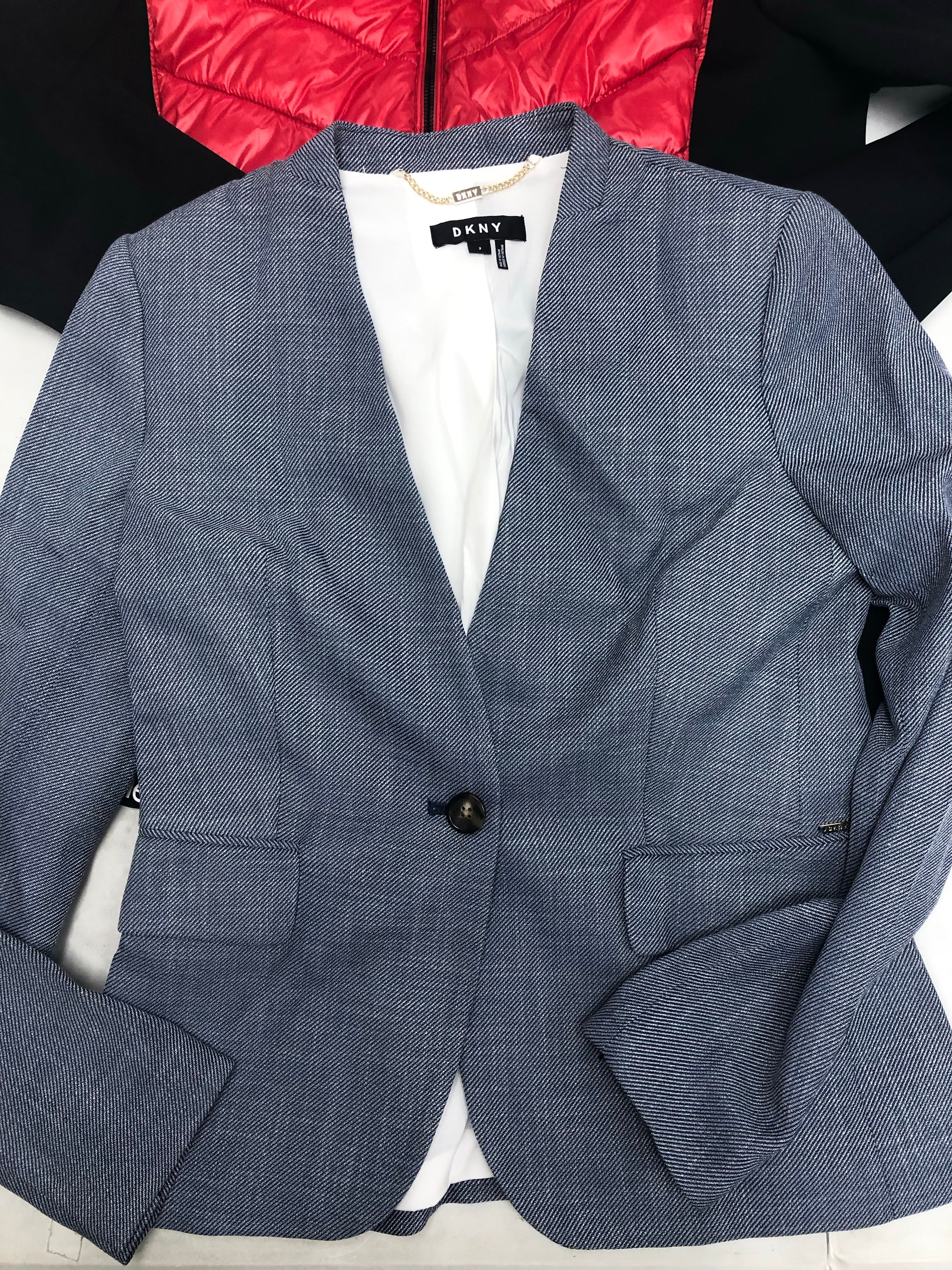 Women's Clothing Jacket Wholesale Lot, DKNY, Calvin Klein, Columbia, Tahari, Kasper, Alfani and more, 15 Units, Shelf Pulls, MSRP $1405.47