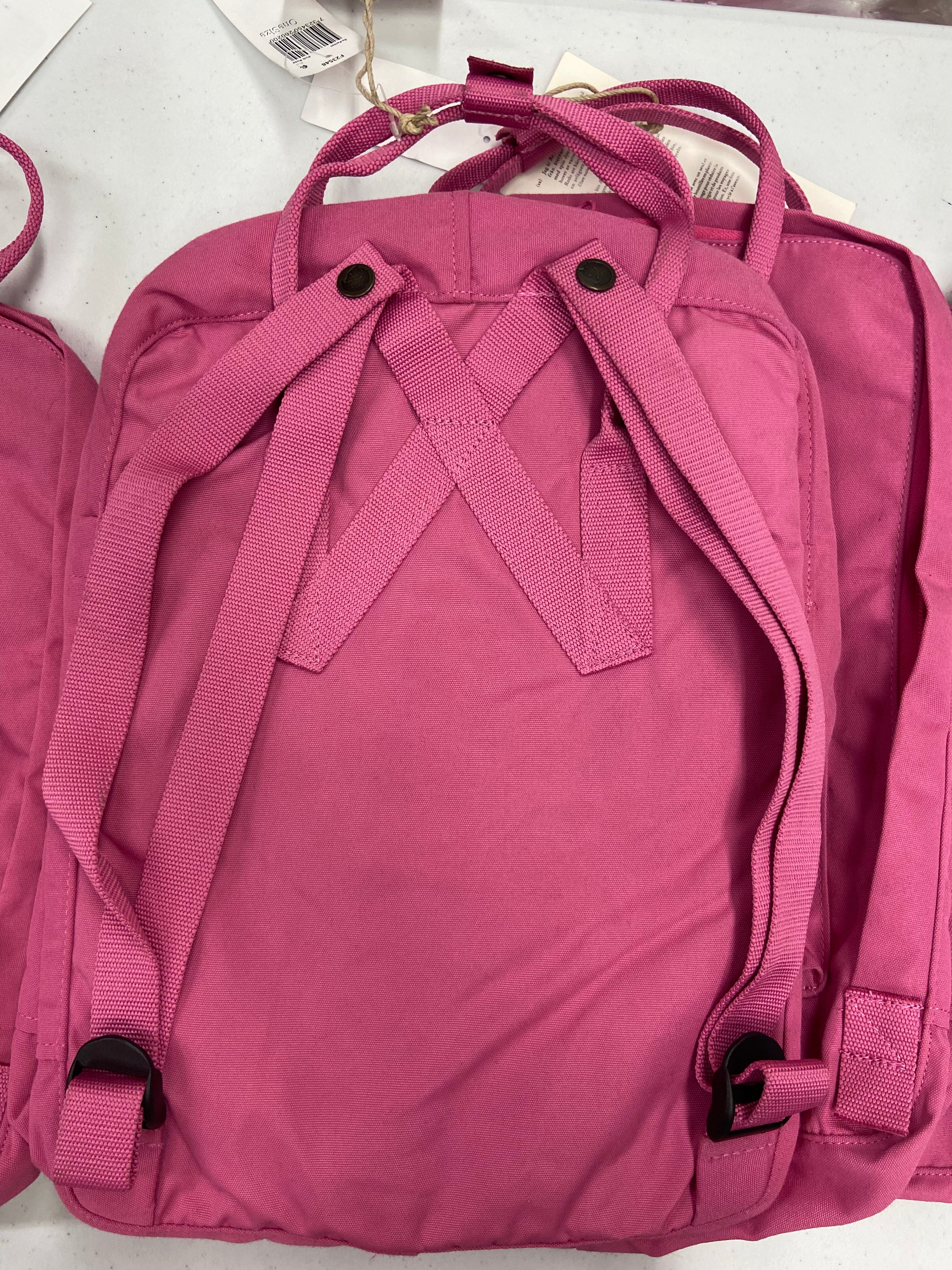 Women's Pink Backpack Wholesale Lot, FJALLRAVEN, 5 items, New, MSRP $450