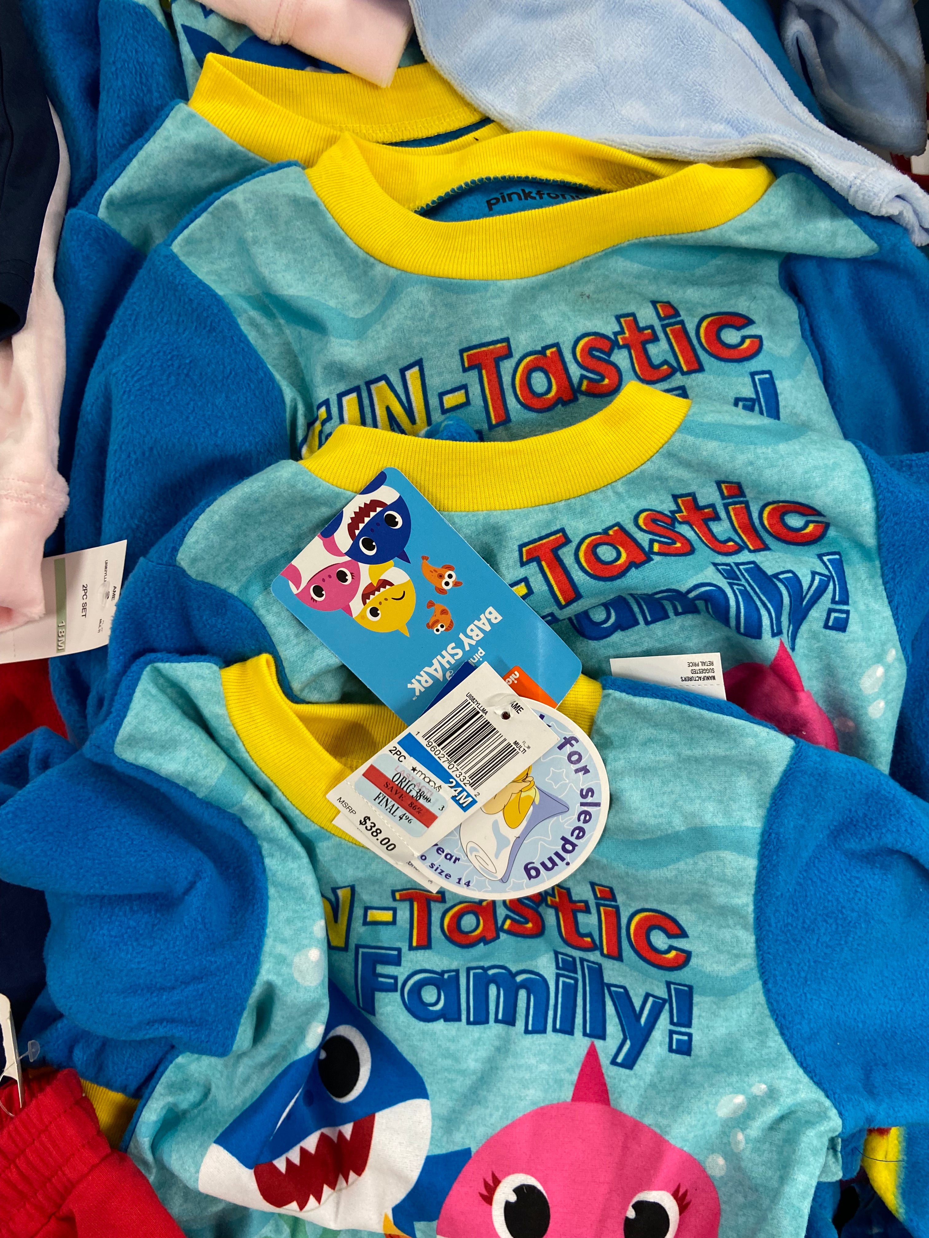 Baby's / Kid's Assorted Clothing Wholesale Lot, NIKE, TOMMY HILFIGER, PINKFONG, CALVIN KLEIN, NINA DOLL, CHAMPION, CARTER'S and more, 31 items, Shelf Pulls, MSRP $971