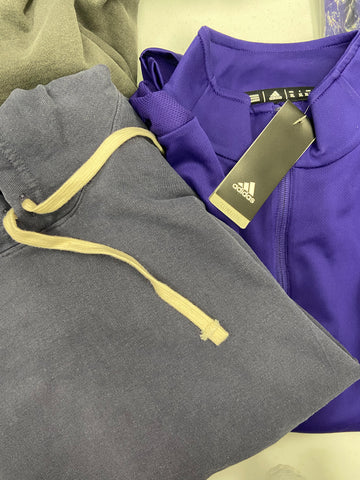 Men's Clothing Activewear Tops Wholesale Lot, ADIDAS, AMERICAN APPAREL, 11 items, Shelf Pulls, MSRP $622