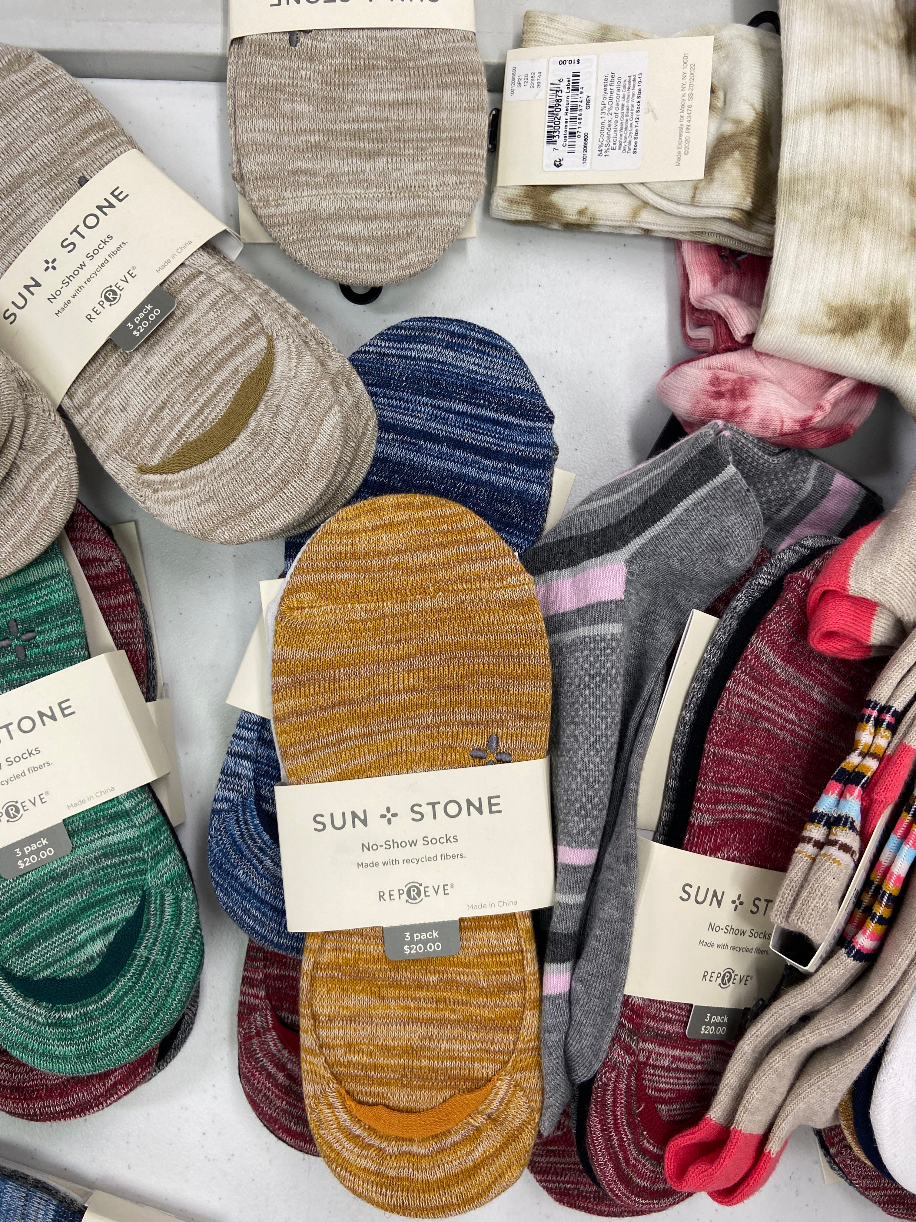 Men's Socks Wholesale Lot, SUN + STONE, ALFANI, 47 items, Shelf Pulls, MSRP $618