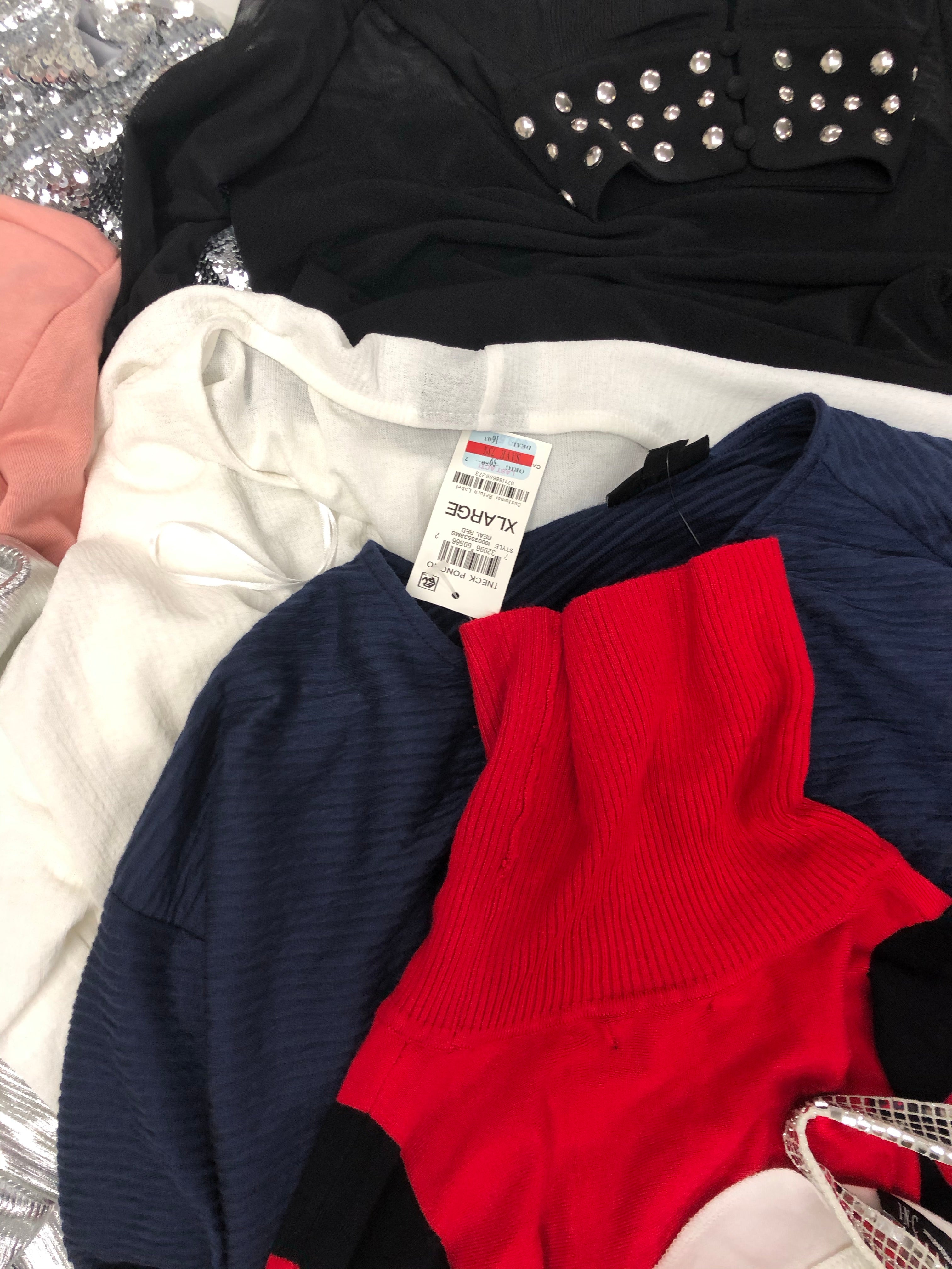 Women's Clothing Top Wholesale Lot, MAISON JULES, ALFANI, and more, 9 Units, Shelf Pulls, MSRP $640