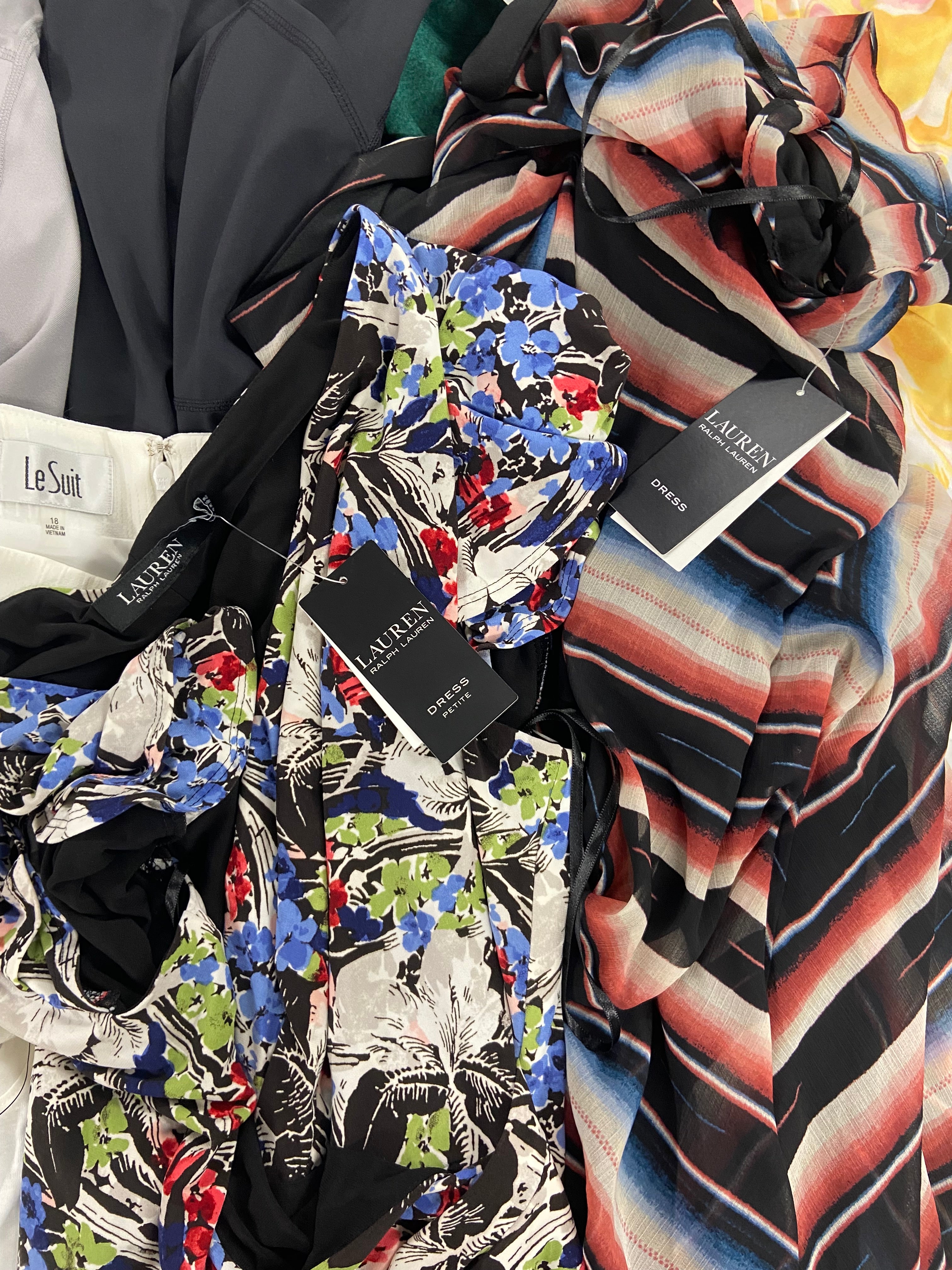 Women's Clothing Dresses & Others Wholesale Lot, NIKE, RALPH LAUREN, SKECHERS, UNDER ARMOUR, LE SUIT and more, 16 items, Shelf Pulls, MSRP $922