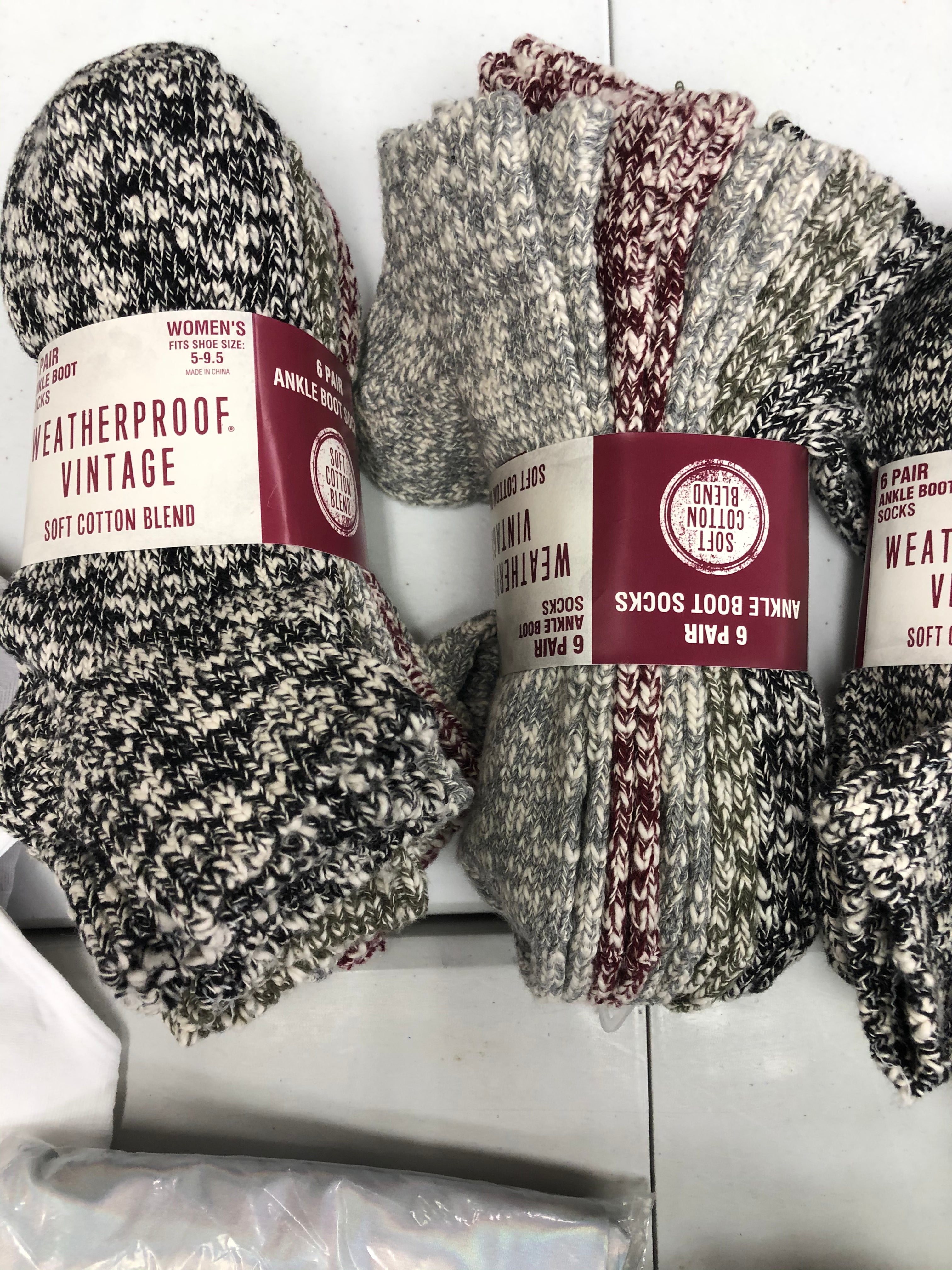 Women's Socks, Bras, Scarf and others Wholesale Lot, ADIDAS, LUCKY BRAND, DKNY, CALVIN KLEIN, and more, 19 items, Shelf Pulls, MSRP $517