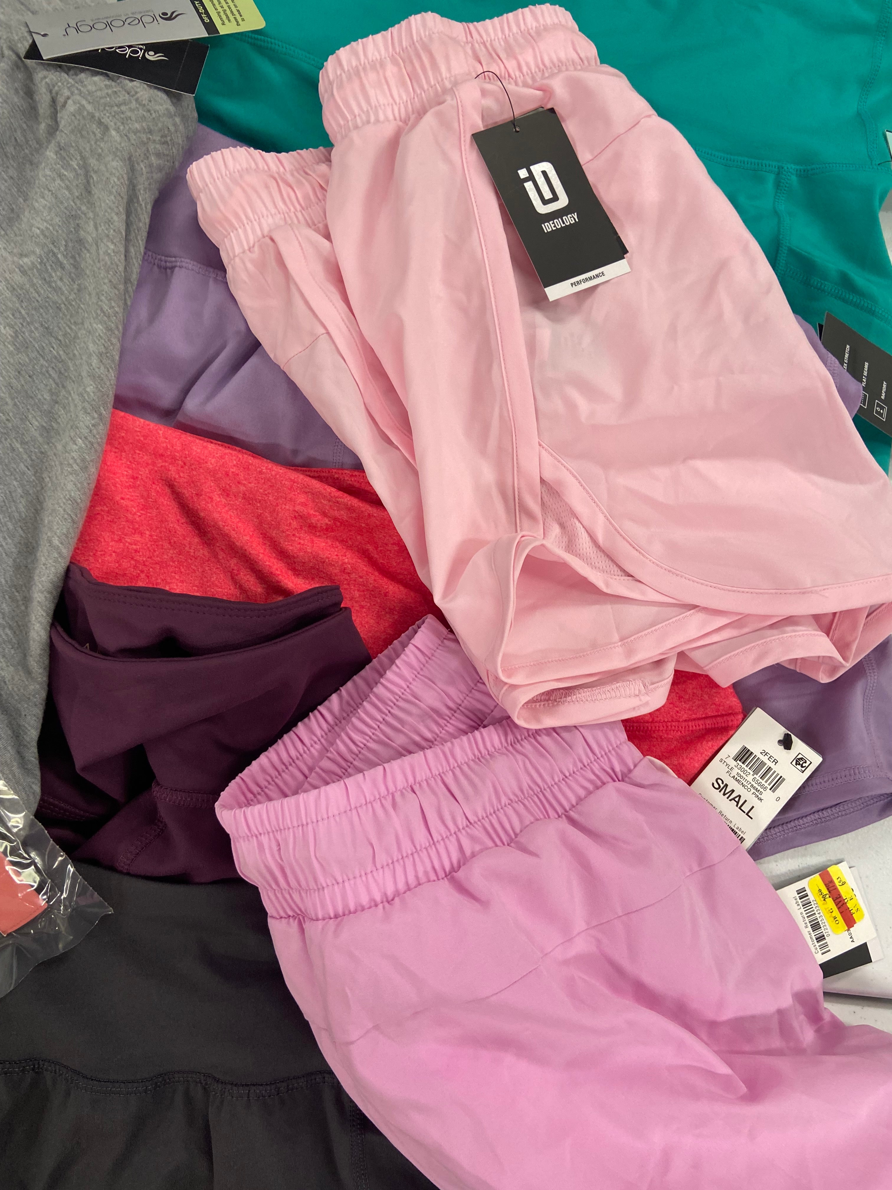 Women's Clothing Athletic Shorts Wholesale Lot, ADIDAS, NIKE, COTTON ON, DANSKIN and more, 23 items, Shelf Pulls, MSRP $609