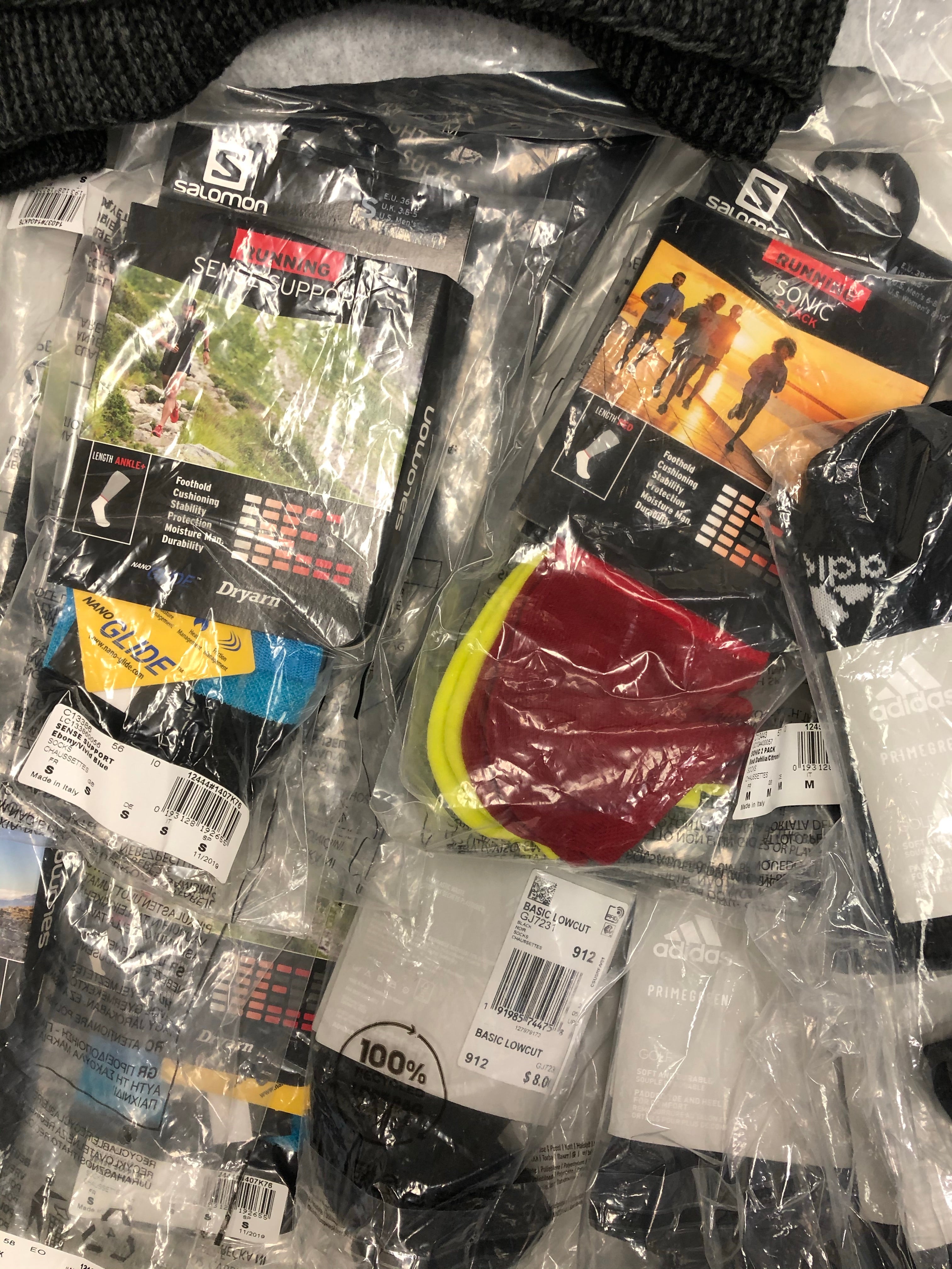 Men's Clothing & Accesories Wholesale Lot, ADIDAS, CALVIN KLEIN, STEVE MADDEN,  COLUMBIA, SALOMON and more, 32 items, Shelf Pulls, MSRP $835