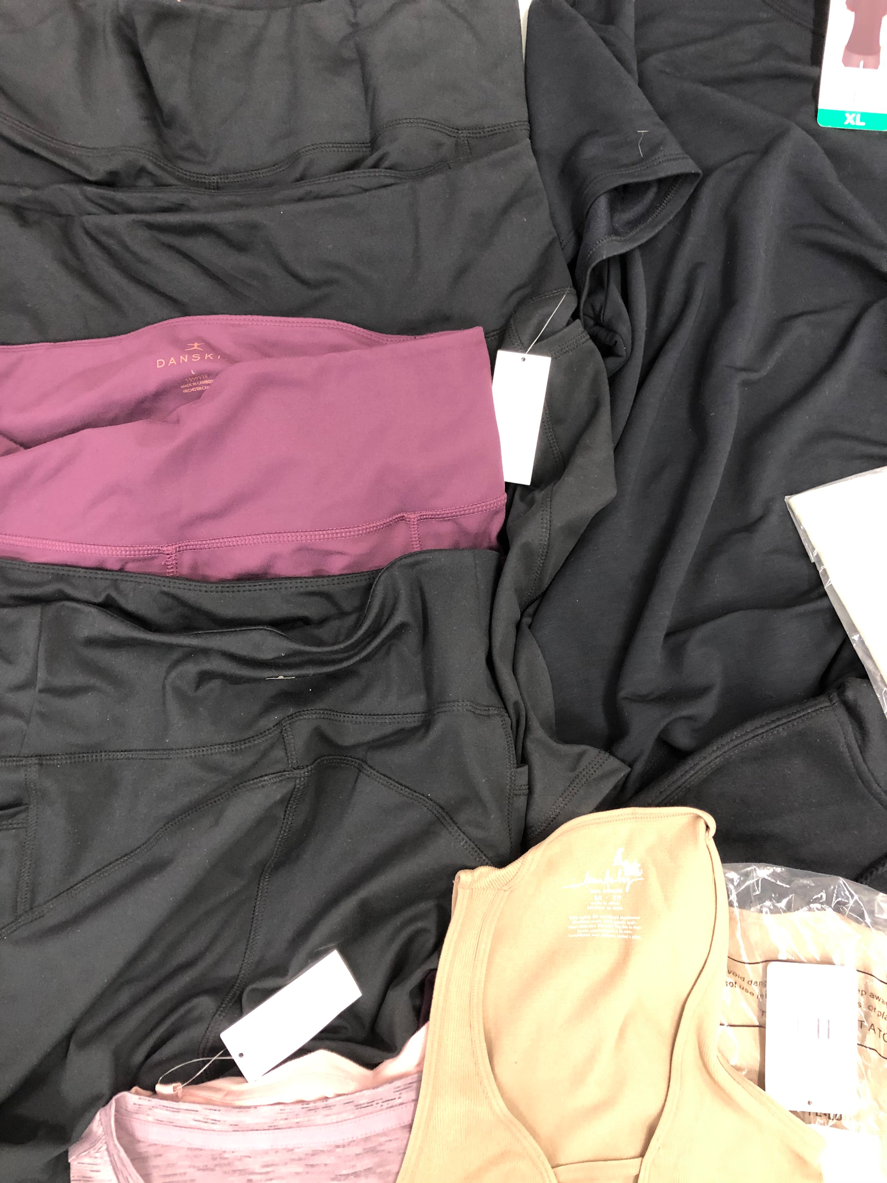 Women's Clothing Activewear and others, Wholesale Lot, CALVIN KLEIN, FILA, FREE PEOPLE, SKECHERS, LAZY PANTS, MONDETTA and more, 19 items, Shelf Pulls, MSRP $622
