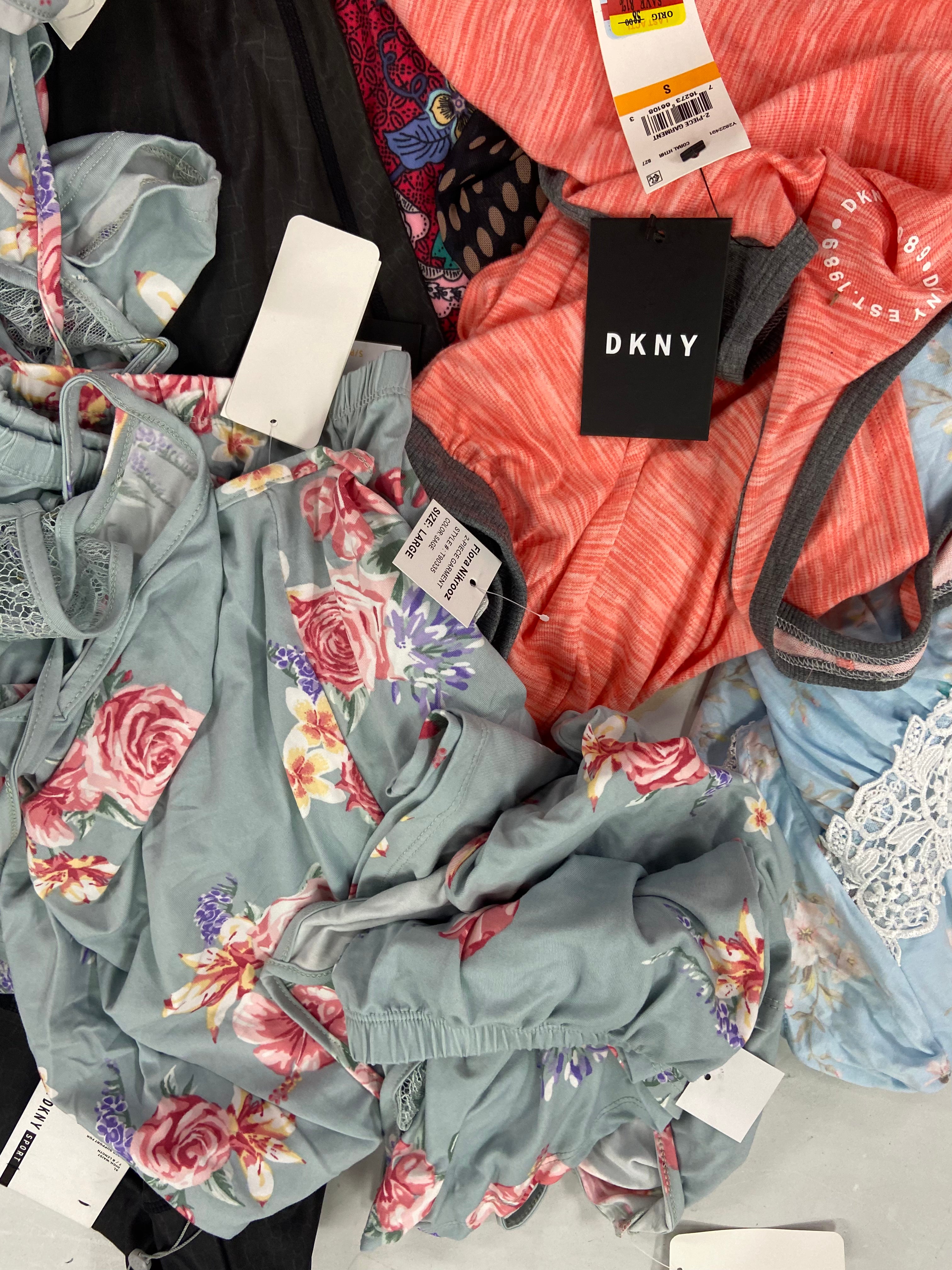 Women's INTIMATES Wholesale Lot, ADIDAS, HANKY PANKY, DKNY, FLORA, CALVIN KLEIN, PLAYTEX and more, 30 items, Shelf Pulls, MSRP $1,571