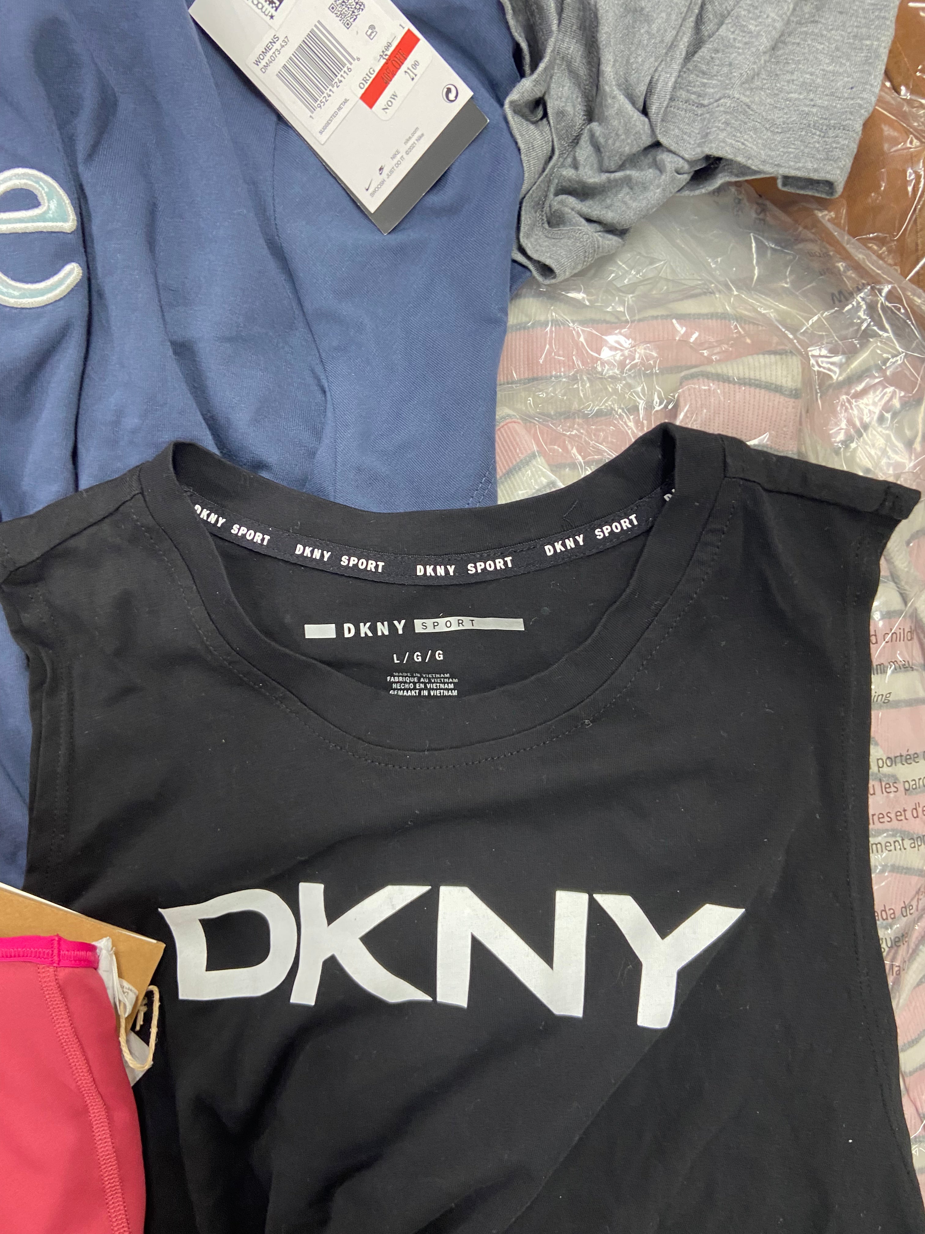 Women's Clothing Activewear & Others Wholesale Lot, ADIDAS, ALFANI, AMERICAN APPAREL, DKNY, CALVIN KLEIN  and more, 32 items, Shelf Pulls, MSRP $904