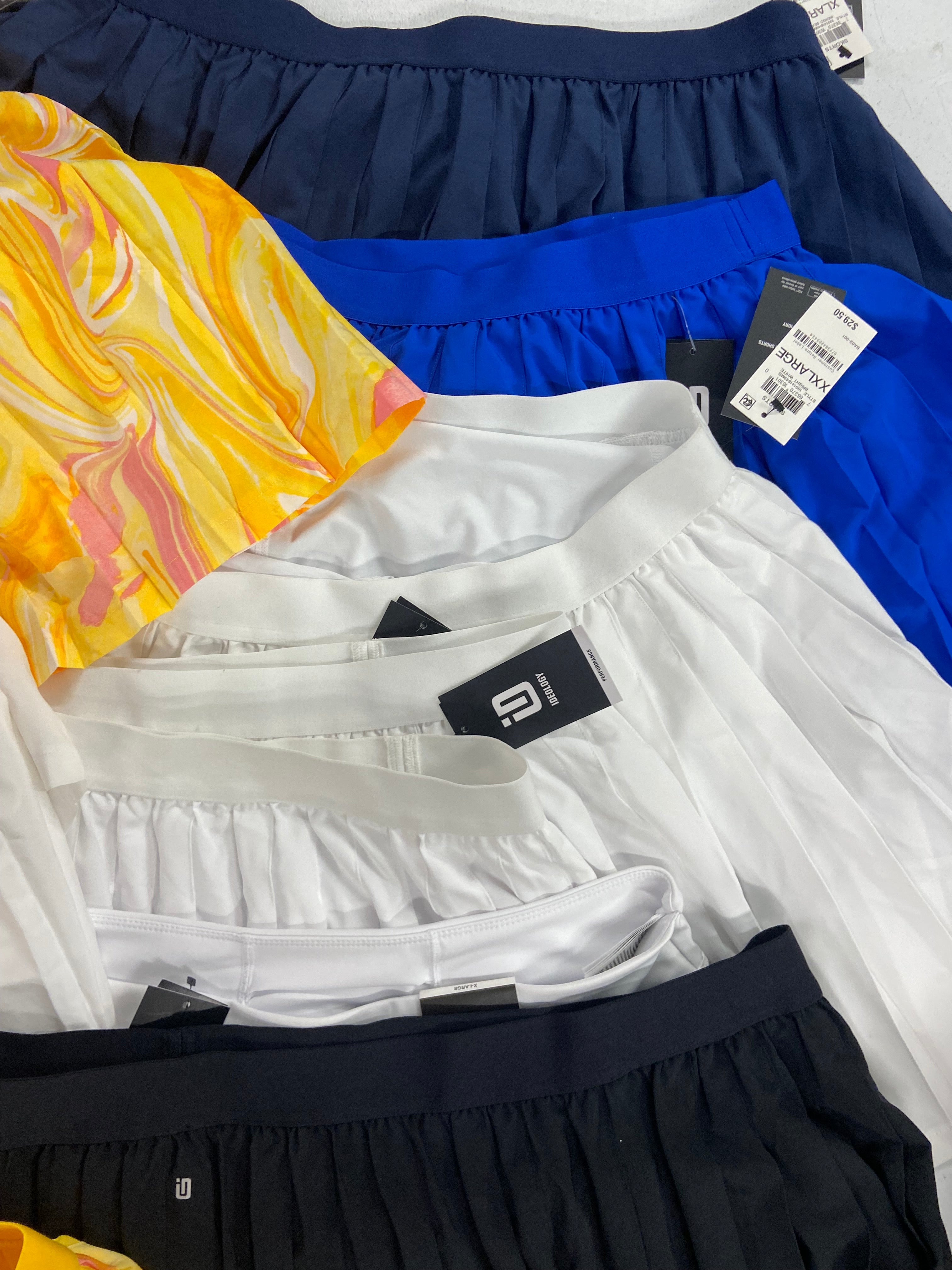 Women's Clothing Active Skorts Wholesale Lot, COTTON ON, IDEOLOGY, 13 items, Shelf Pulls, MSRP $385