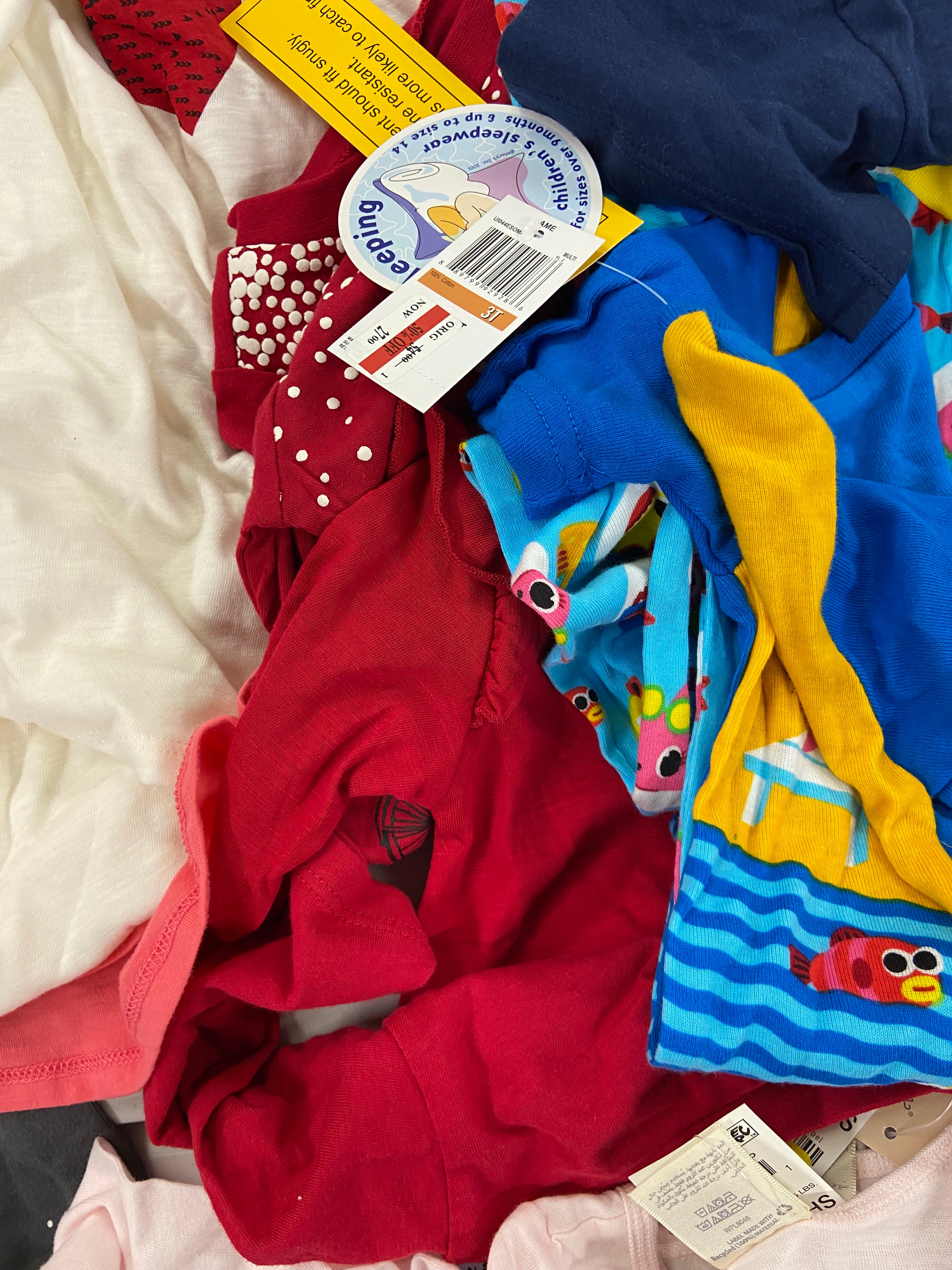 Baby's Clothing Assorted Wholesale Lot, TOMMY HILFIGER, NAUTICA, CALVIN KLEIN CHAMPION, PINKFONG, FIRST IMPRESSIONS and more, 35 items, Shelf Pulls, MSRP $598