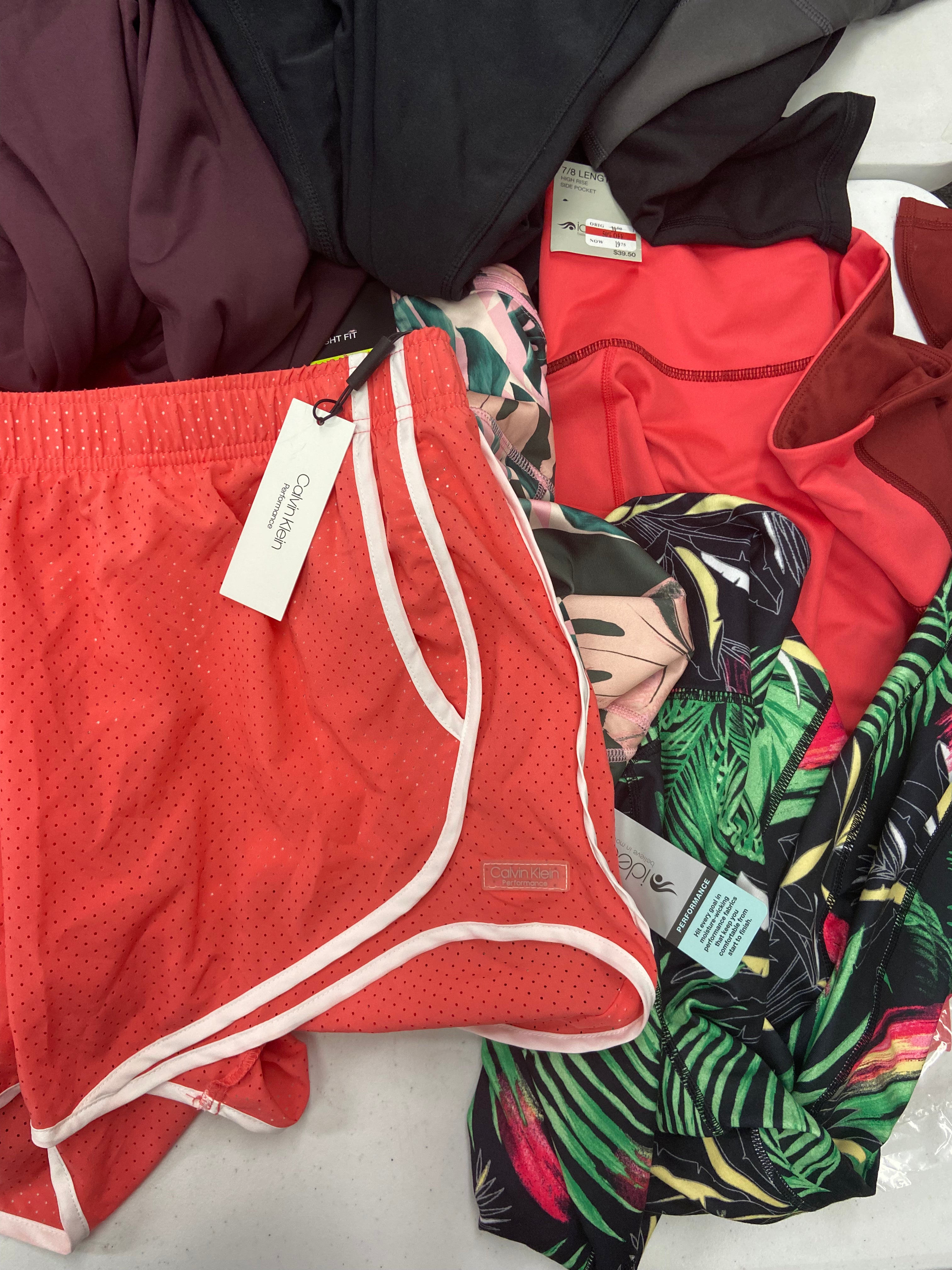 Women's Clothing Activewear Wholesale Lot, ADIDAS, CALVIN KLEIN, NIKE, DANSKIN, MONDETTA and more, 22 items, Shelf Pulls, MSRP $811