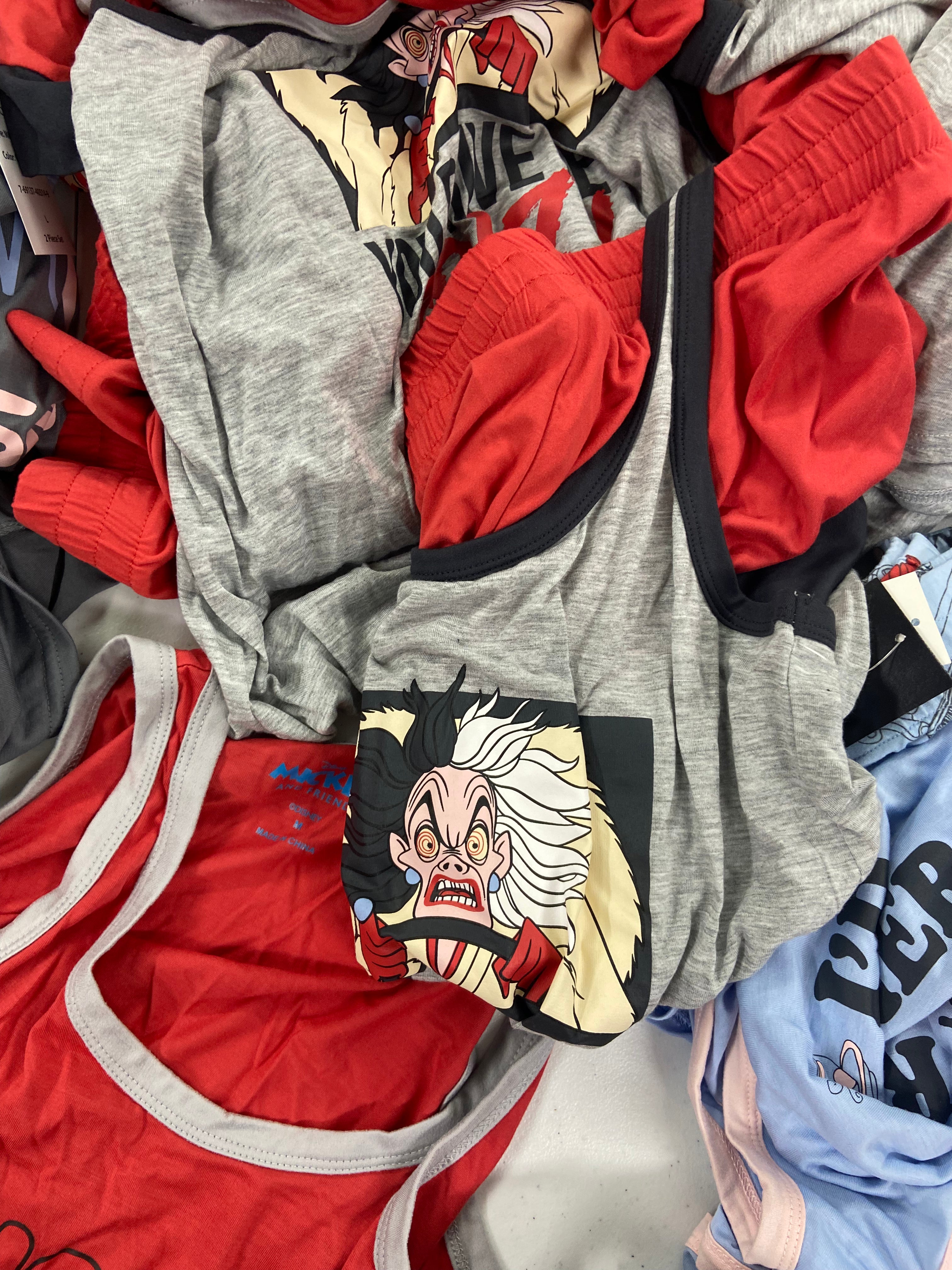 Women's Sleepwear Set Wholesale Lot, DISNEY, CALVIN KLEIN, 19 items, Shelf Pulls, MSRP $866