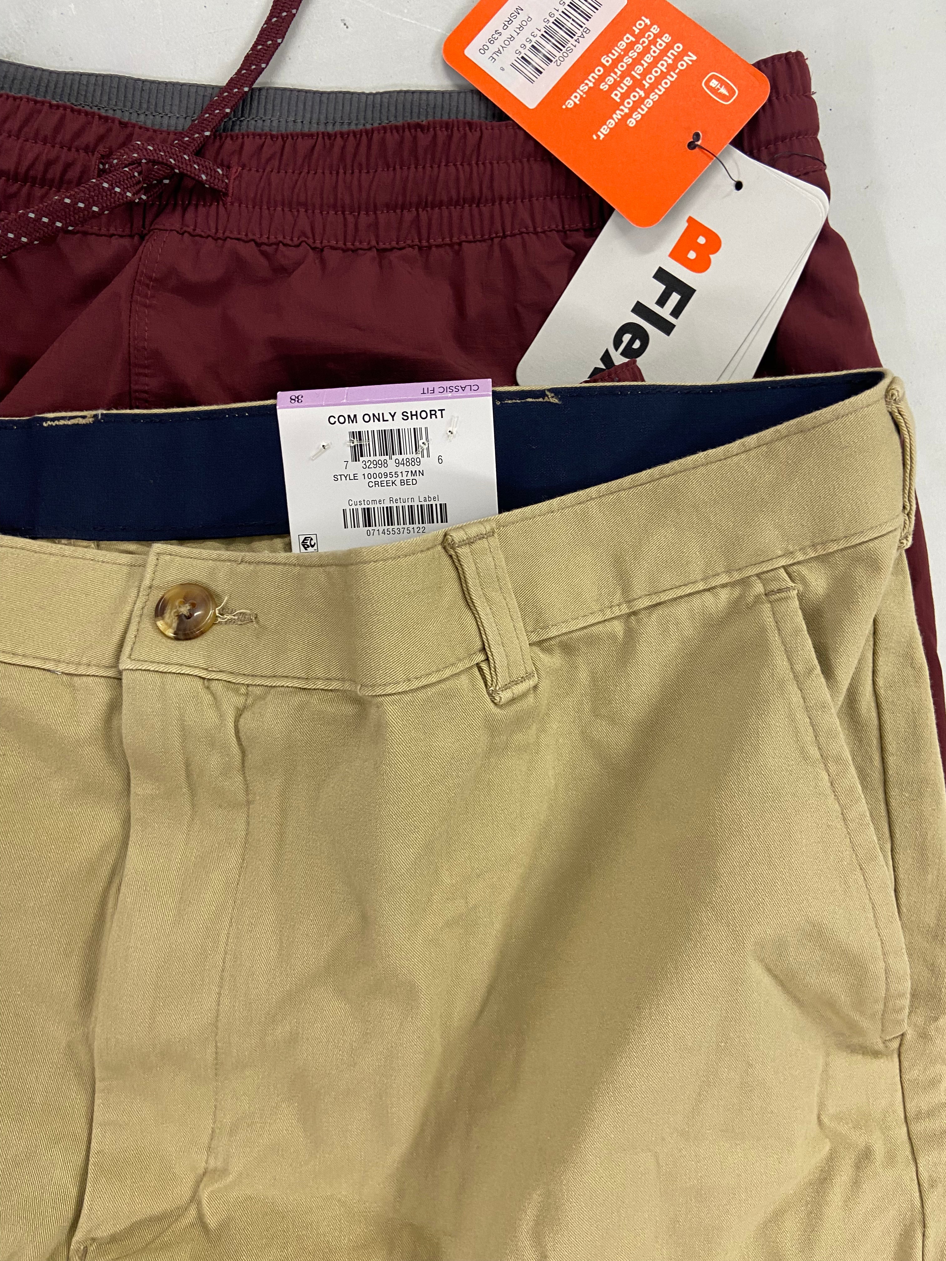 Men's Clothing Shorts & Others Wholesale Lot, NIKE, SPEEDO, BASS OUTDOOR, FLAG & ANTHEM, KENZO and more, 11 items, Shelf Pulls, MSRP $564