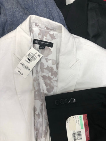 MEN'S SUITS/BLAZERS Clothing Wholesale Lot, INC , ALFANI,  7 Units, Shelf Pulls, MSRP $1,267