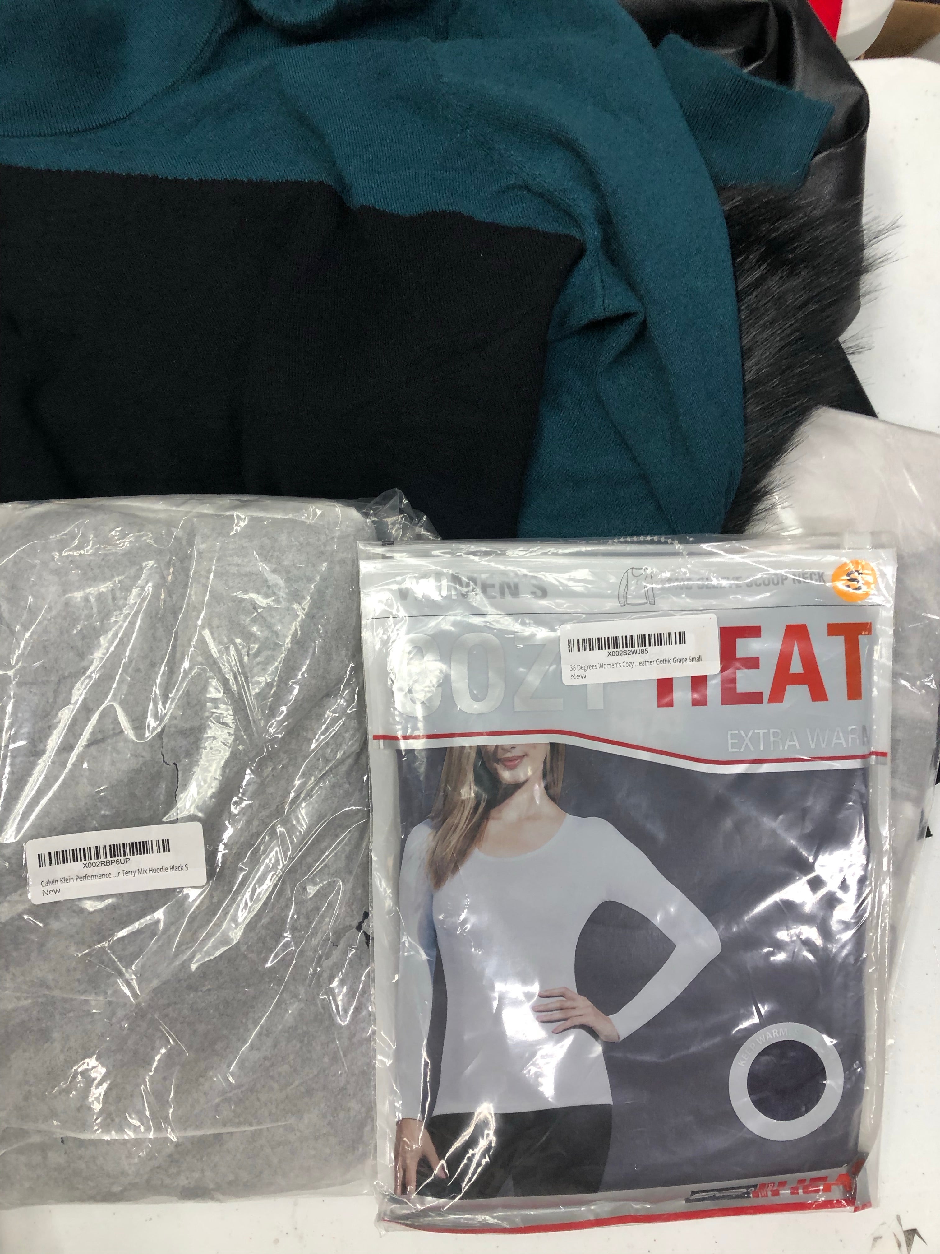 Women's Clothing Top Wholesale Lot, Puma, Calvin Klein, Adidas, American Apparel, Felina, Alfani and more, 16 Units, Shelf Pulls, MSRP $870.99