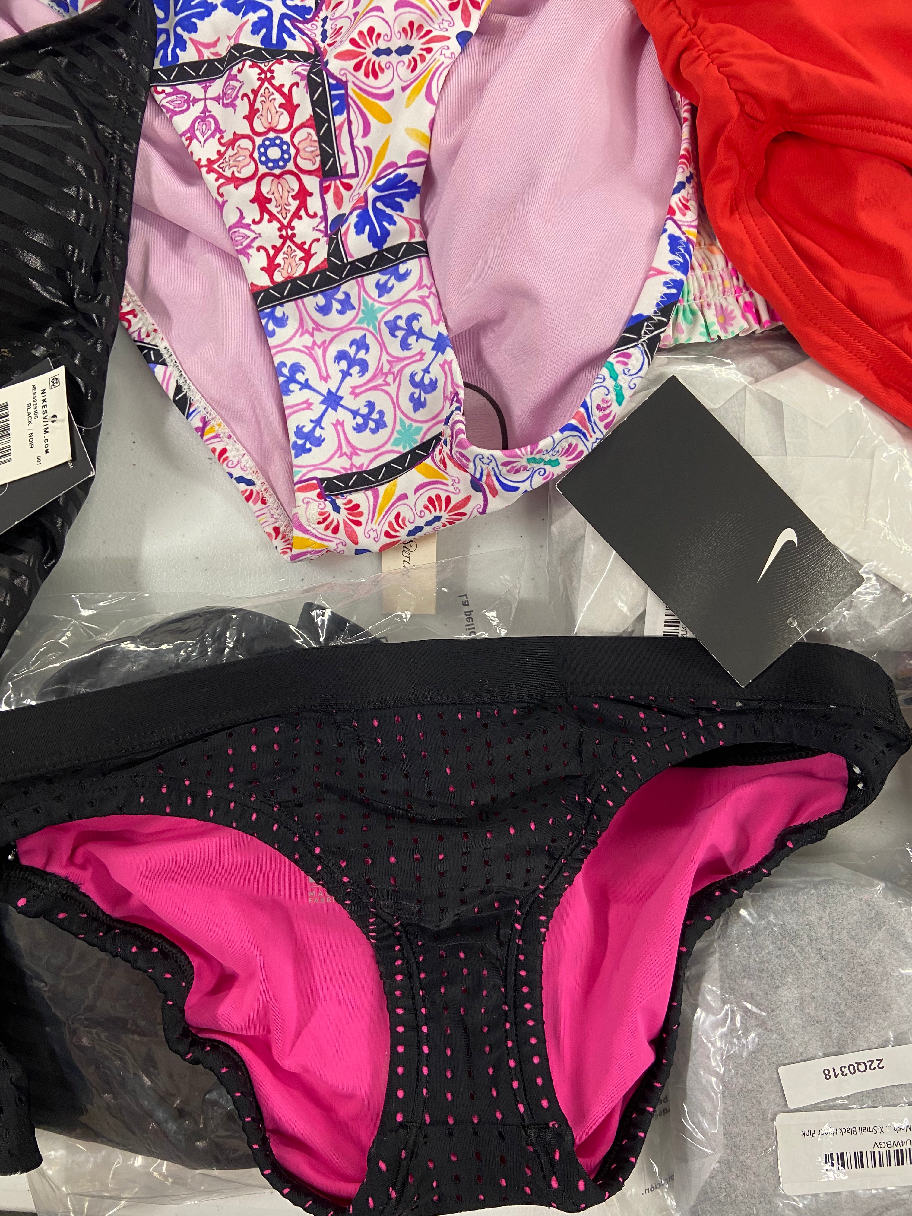Women's Swimwear & Others Wholesale Lot, NIKE, ANNE COLE, HULA HONEY, CALIFORNIA WAVES, VINCE CAMUTO and more,  21 items, Shelf Pulls, MSRP $1,025