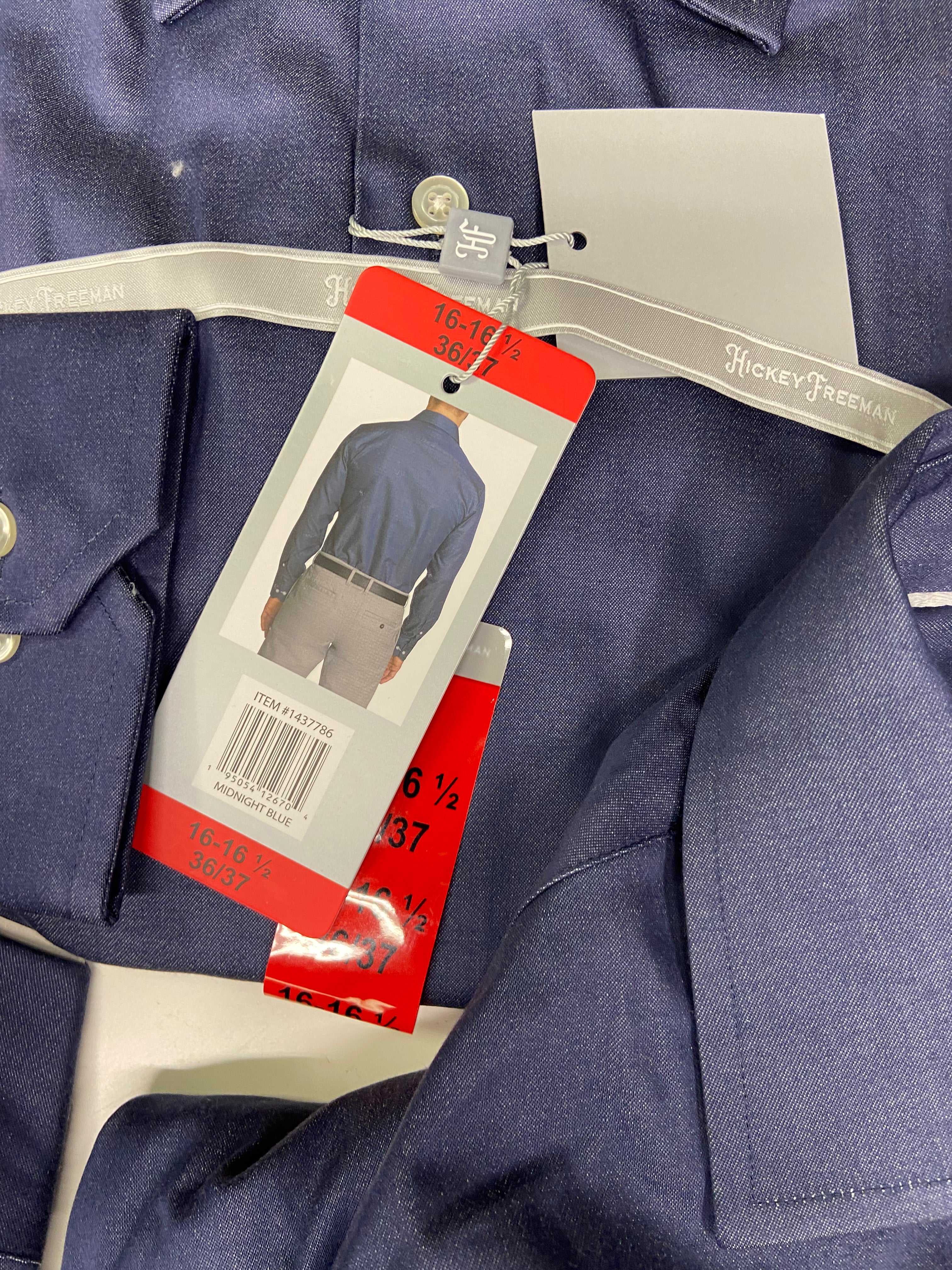 Men's Clothing Dress Shirts Only Wholesale Lot, HICKEY FREEMAN, 15 items, Shelf Pulls, MSRP $900