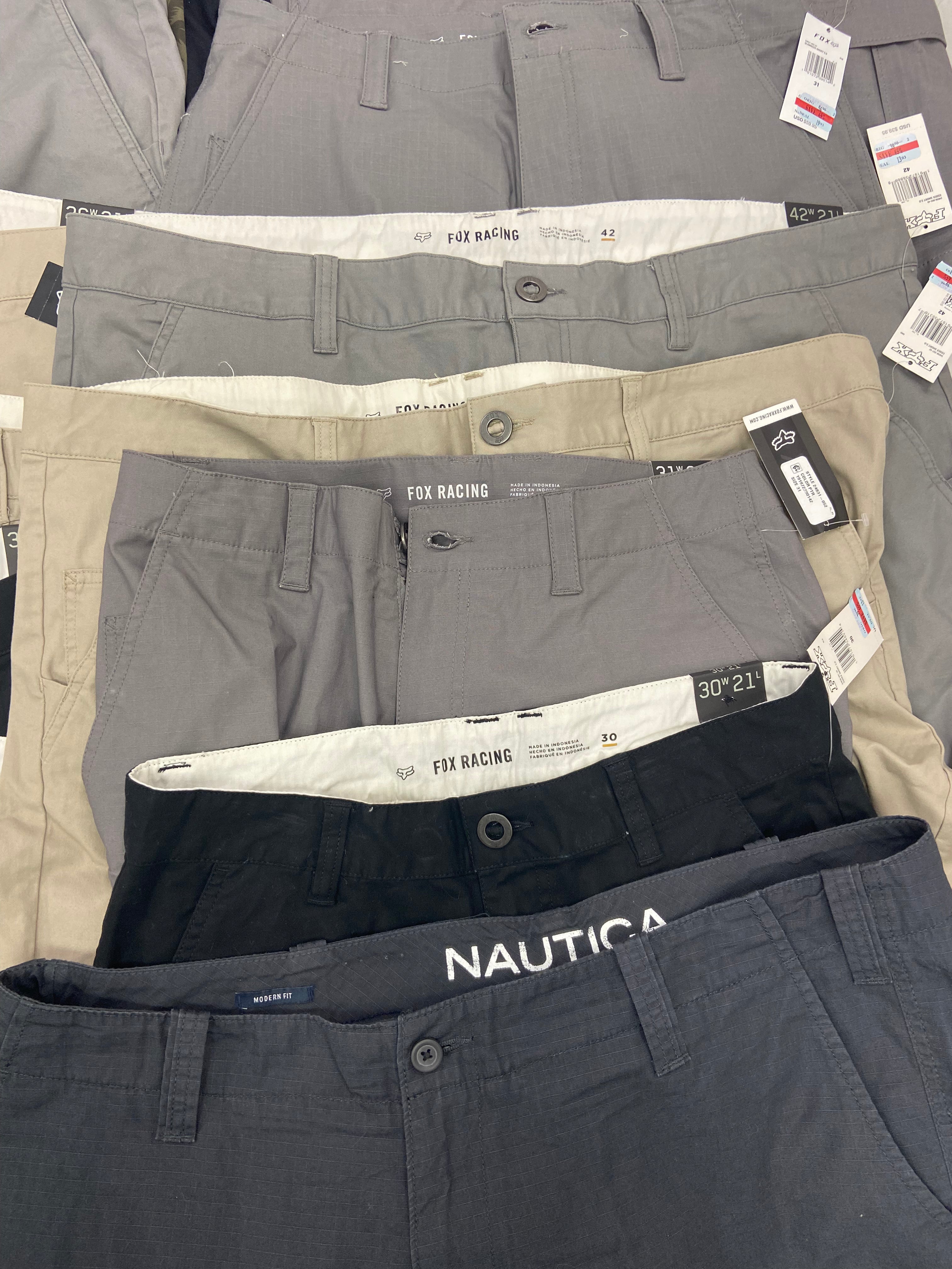 Men's Clothing Shorts Wholesale Lot, NAUTICA, JACK JONES, FOX HEAD and more, 16 items, Shelf Pulls, MSRP $720