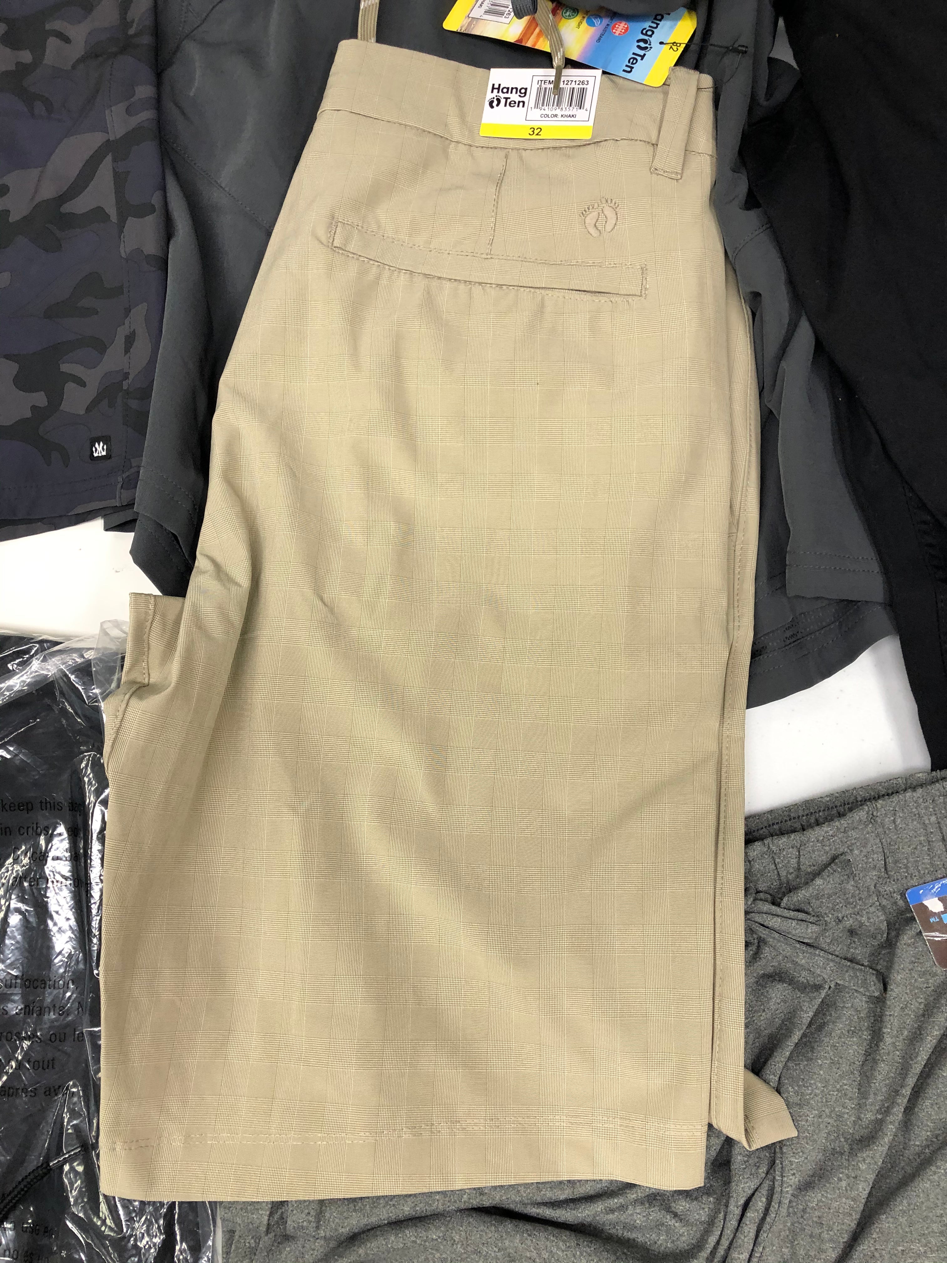Men's Clothing Shorts and Other Bottom Wholesale Lot, IZOD, GERRY, MICROS, HANG TEN and more, 7 items, Shelf Pulls, MSRP $260