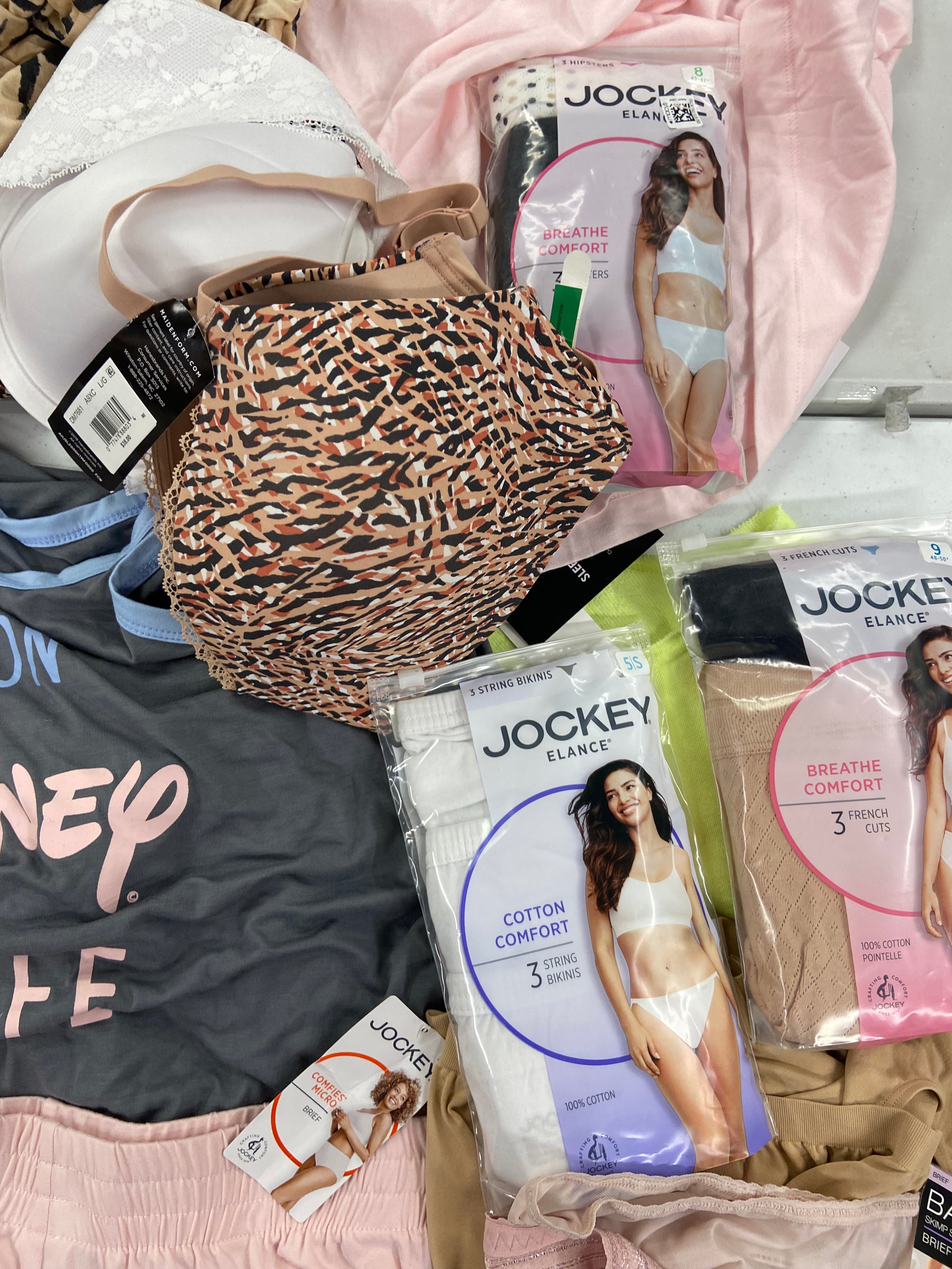 Women's Sleepwear, Intimates Wholesale Lot, BALI, MAIDENFORM, PLAYTEX, DISNEY, JOCKEY, MUNKI MUNKI and more, 19 items, Shelf Pulls, MSRP $652