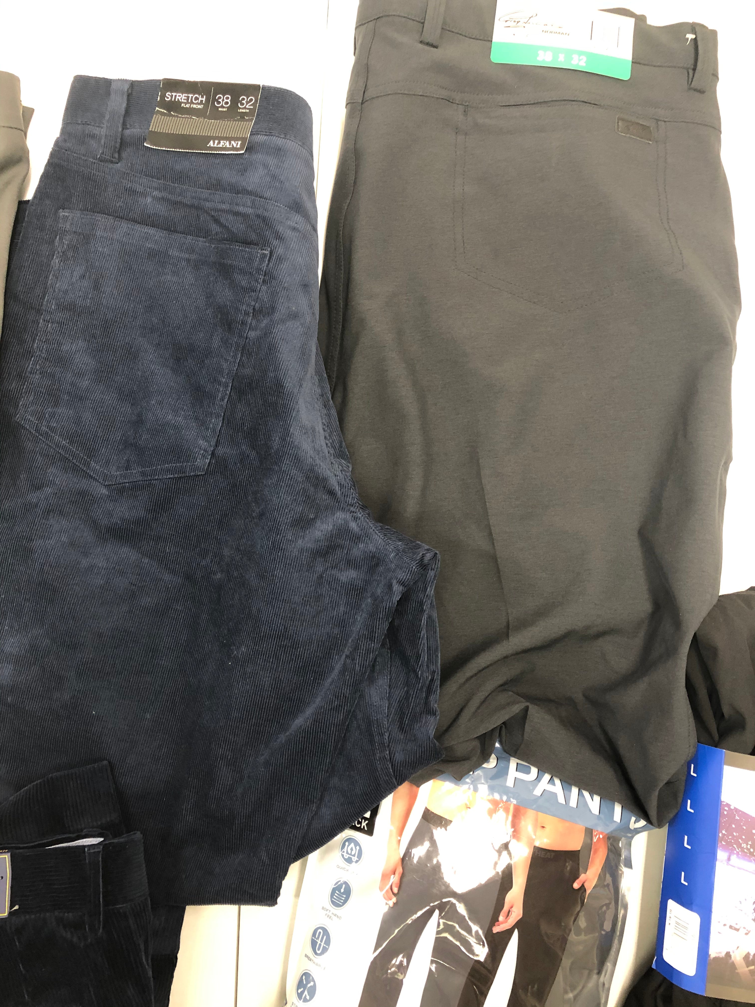 Men's Clothing Pants Wholesale Lot, POLO RALPH LAUREN, NAUTICA, EDDIE BAUER, WEATHERPROOF, HAGGAR, GREG NORMAN, GERRY and more, 10 items, Shelf Pulls, MSRP $573