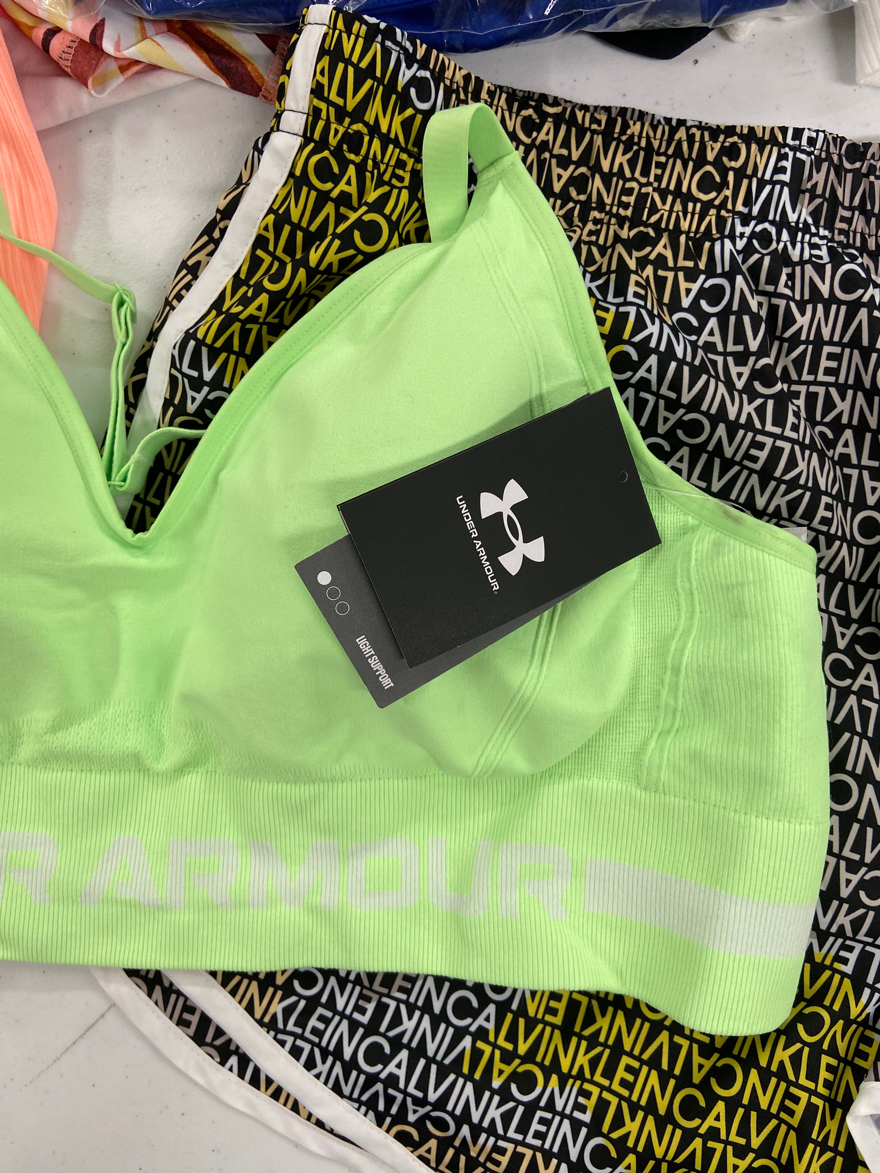 Women's Clothing Wholesale Lot, UNDER ARMOUR, ADIDAS, CALVIN KLEIN, CHAMPION, DKNY and more, 17 items, Shelf Pulls, MSRP $628