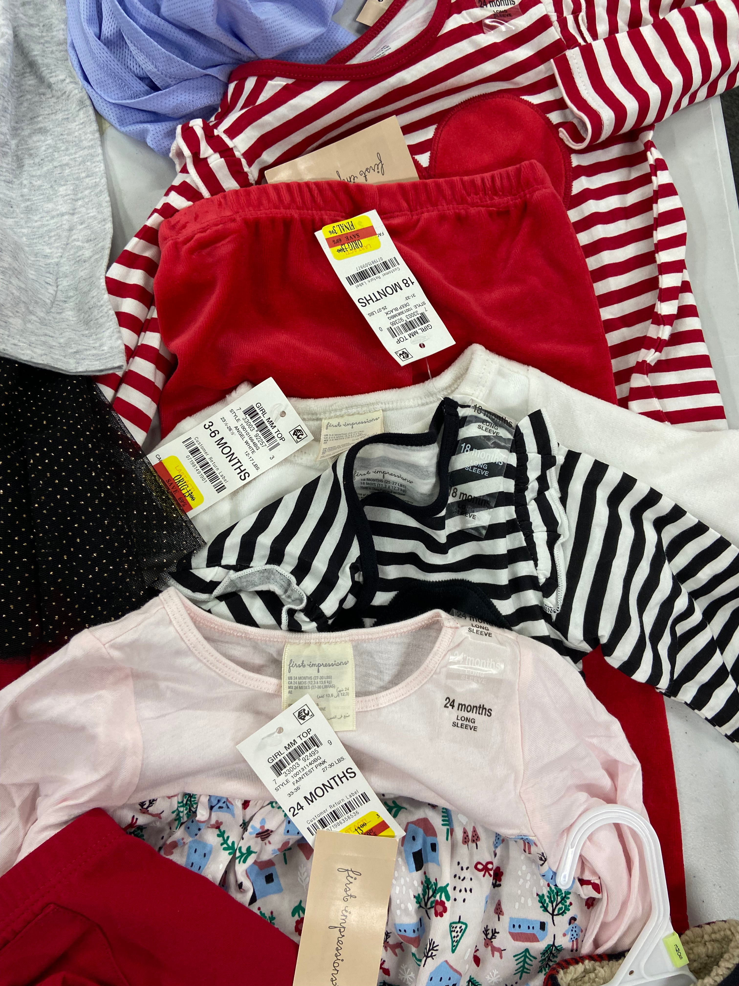Kid's Clothing Assorted Wholesale Lot, DISNEY, NAUTICA, KIDS HEADQUARTERS, CHAMPION, CARTER'S and more, 28 items, Shelf Pulls, MSRP $621