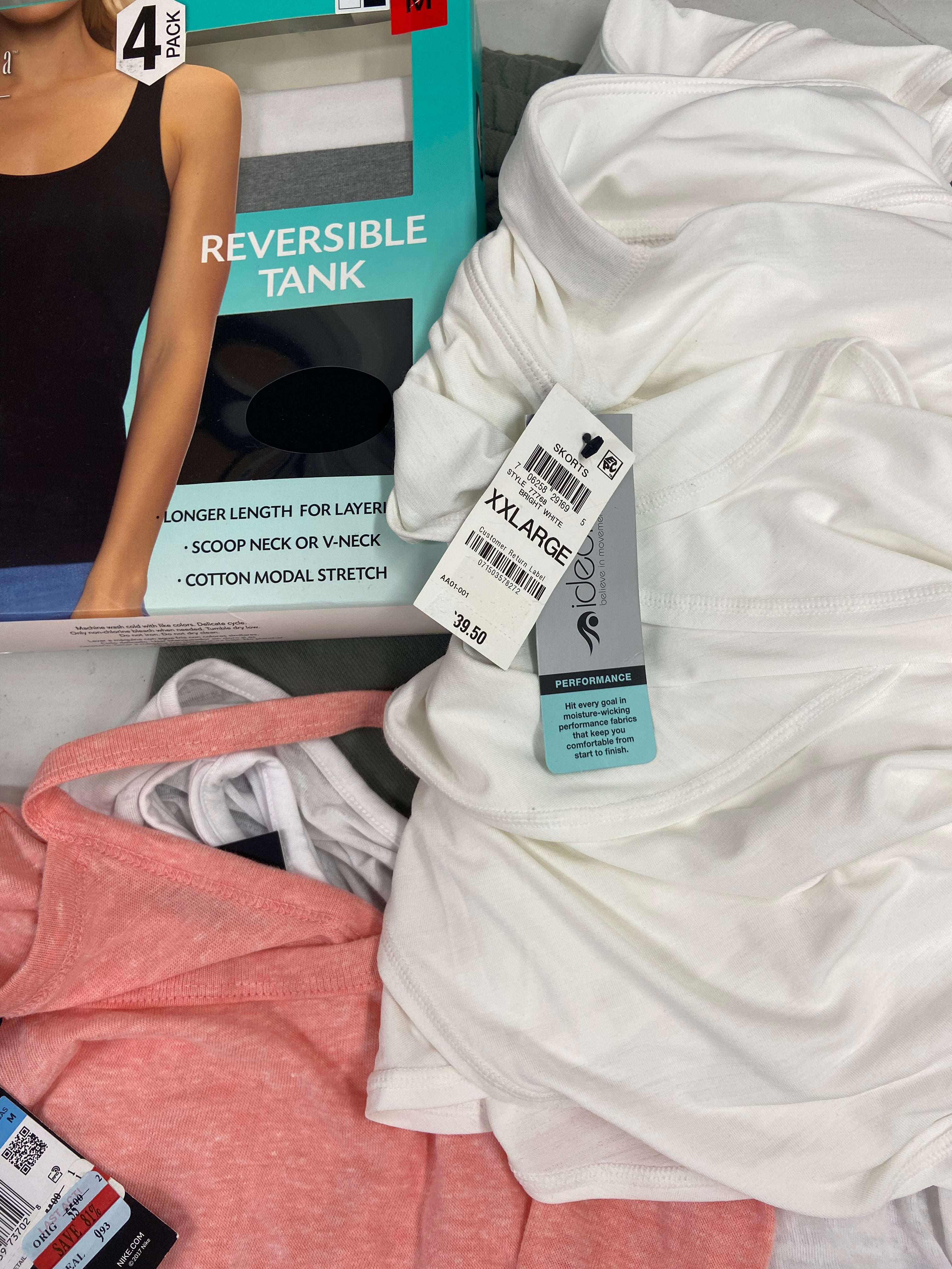 Women's Clothings Activewear Wholesale Lot, NIKE, CALVIN KLEIN, DKNY, UNDER ARMOUR, CHAMPION, REEBOK, IDEOLOGY, DANSKIN and more, 16 items, CUSTOMER RETURNS