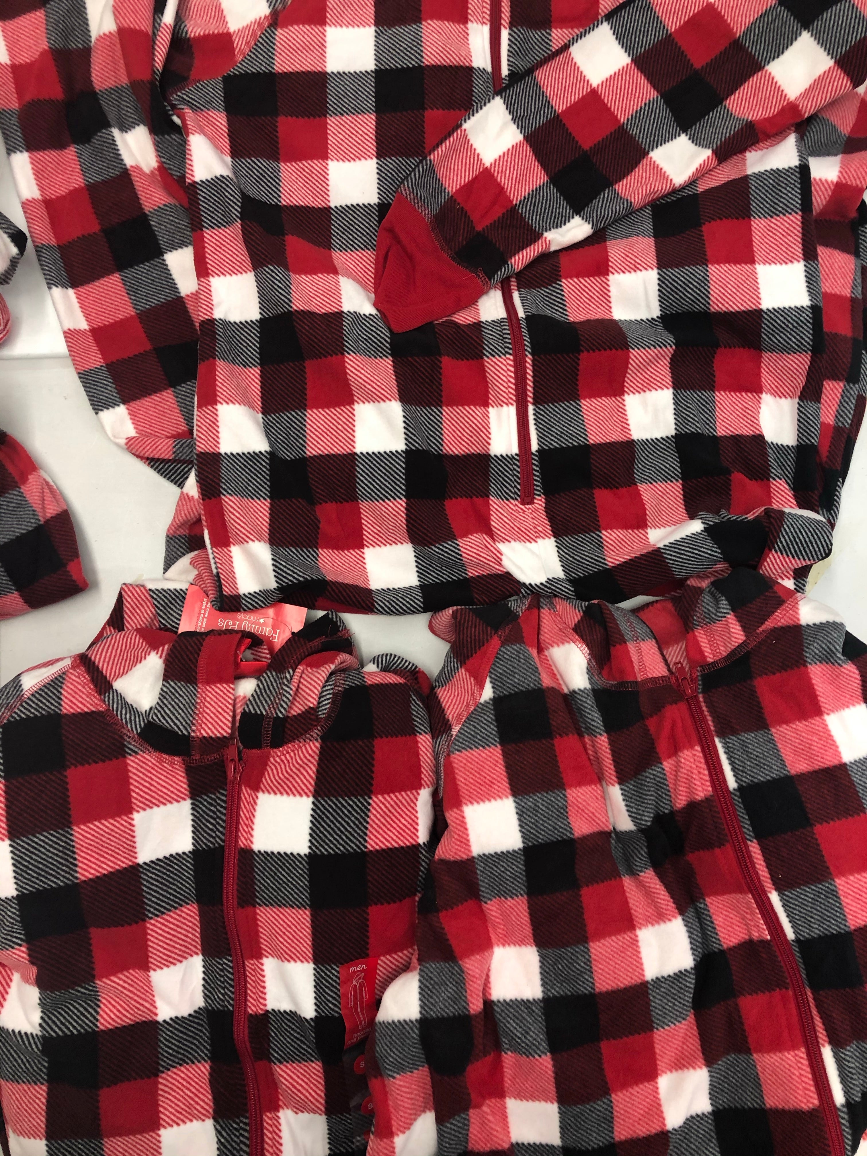 Men's Clothing Winter 1-Pc Pajama Wholesale Lot, Family Pajamas, 6 Units, Shelf Pulls, MSRP $239.94