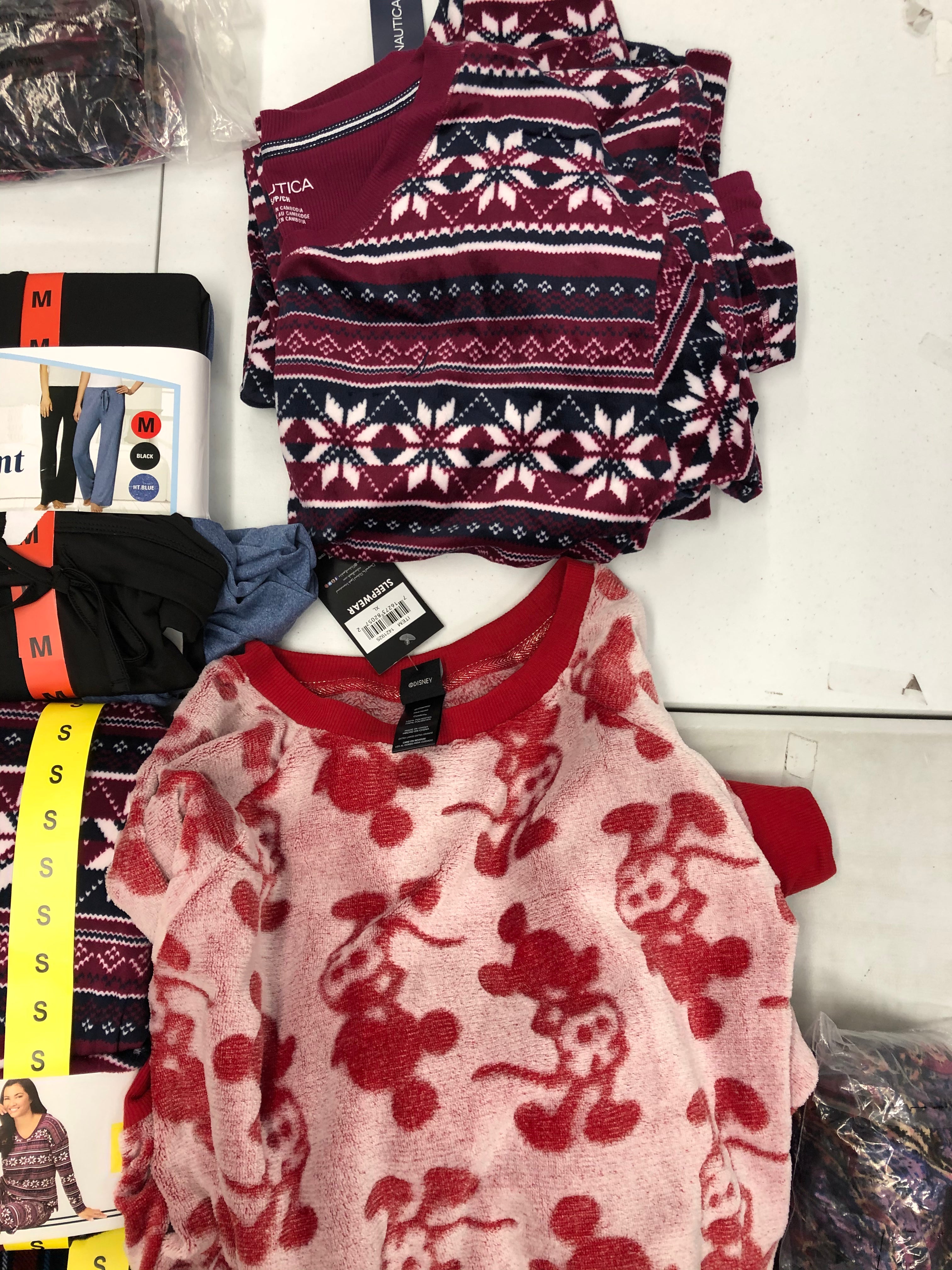 Women's Clothing Sleepwear Wholesale Lot, NAUTICA, FREE PEOPLE, DISNEY, 32 DEGREES and more, 10 items, New, MSRP $540