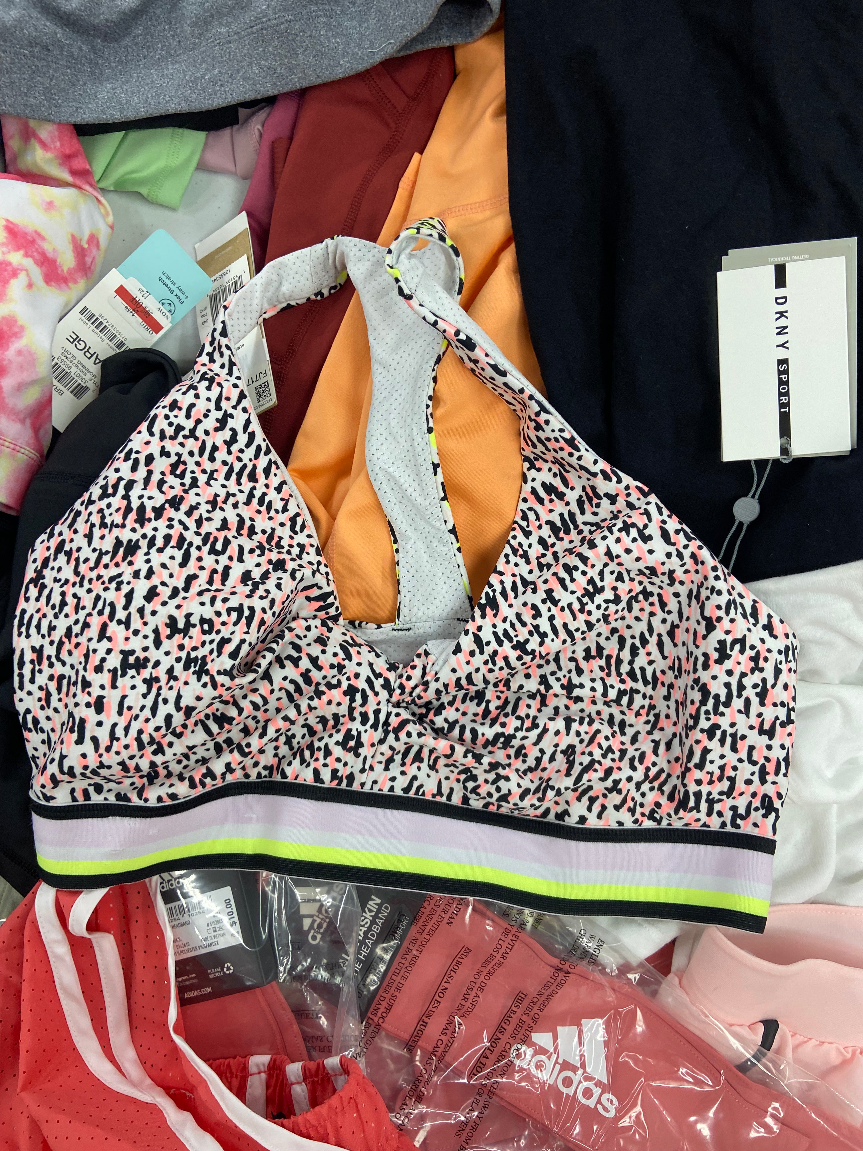 Women's Clothing Activewear Wholesale Lot, UNDER ARMOUR, ADIDAS, DKNY, CALVIN KLEIN and more, 38 items, Shelf Pulls, MSRP $1,051