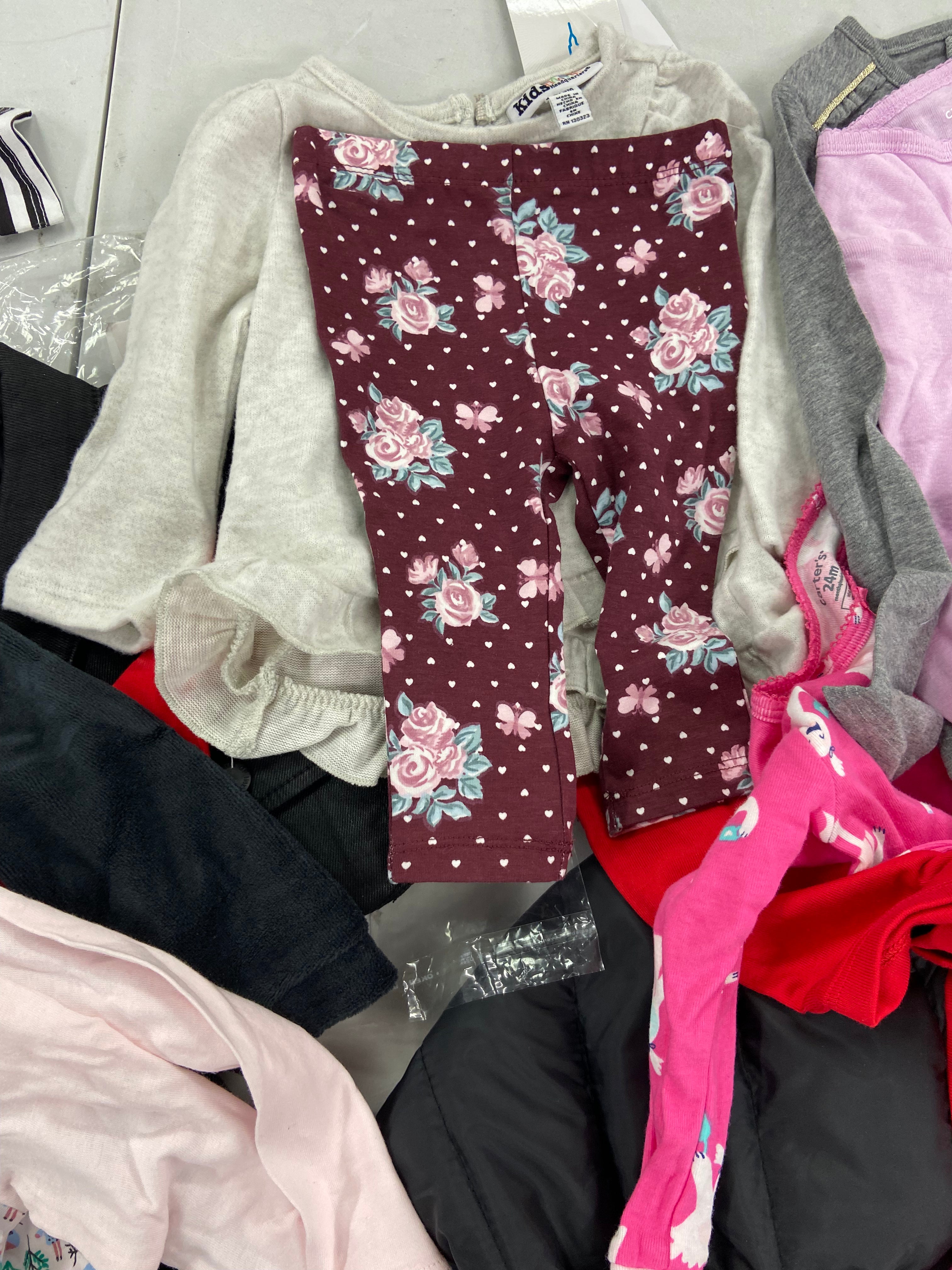 Kid's & Baby's Clothing Assorted Wholesale Lot, DISNEY, CULT OF INDIVIDUALITY, CARTER'S, EPIC THREADS and more, 22 items, Shelf Pulls, MSRP $677