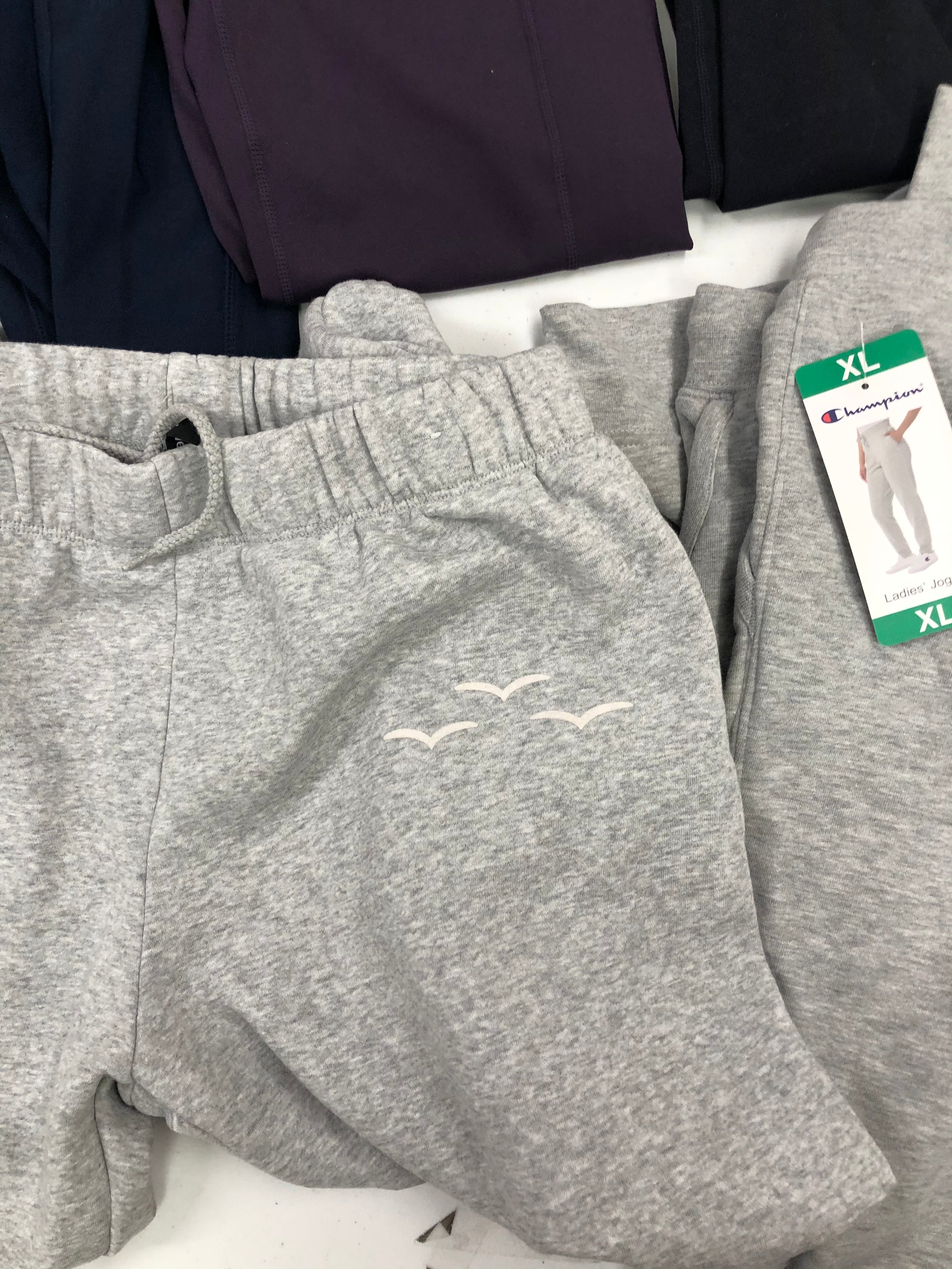 Women's Clothing Sweatpants + Other Workout Bottoms Wholesale Lot, LAZYPANTS, MARC NEW YORK, SKECHERS, CHAMPION and more, 11 items, Shelf Pulls, MSRP $448